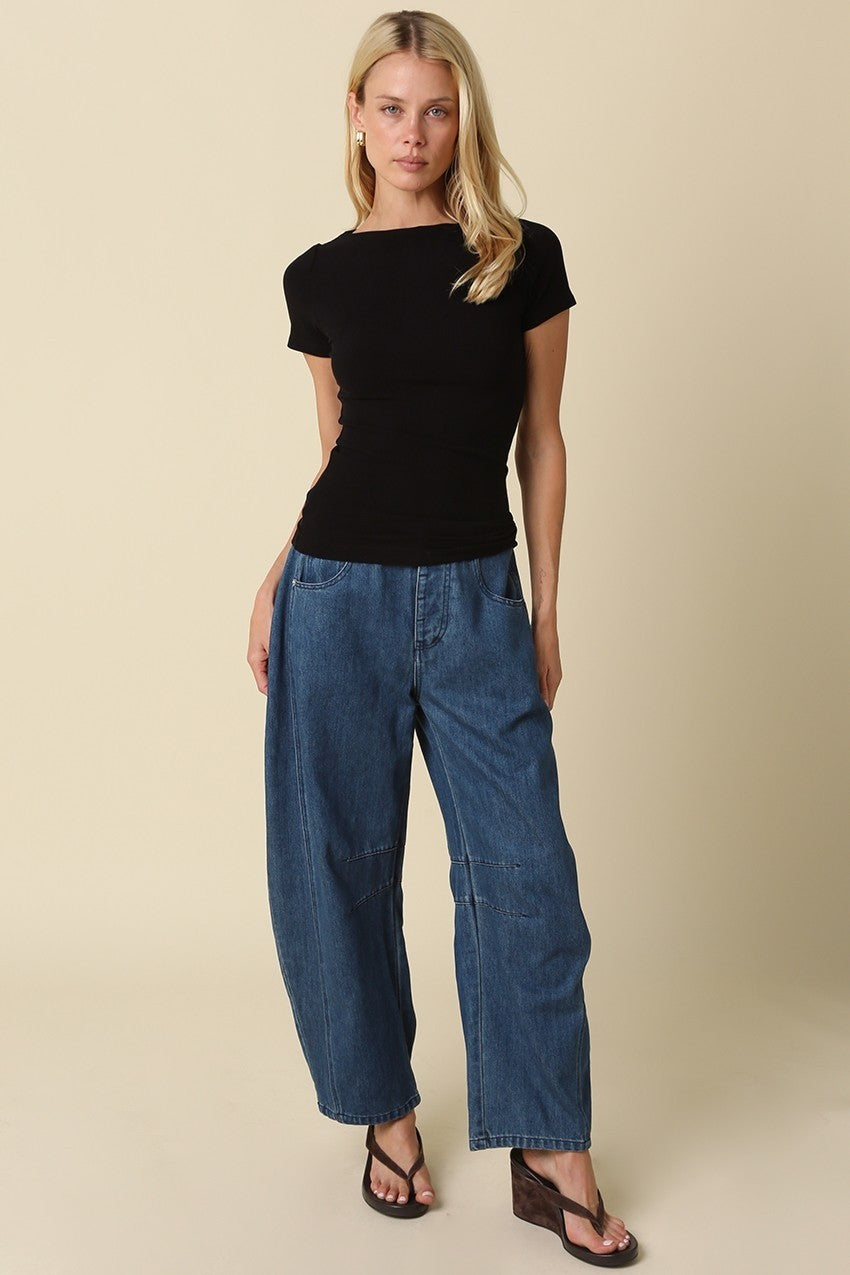 KRISTIN ESSENTIAL KNIT TOP