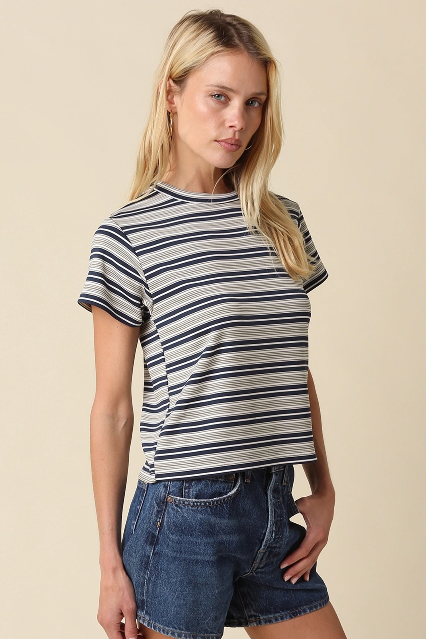 Mila Stripe Baby Tee