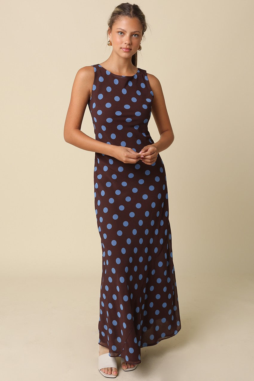 Miley Polka Dot Maxi Dress