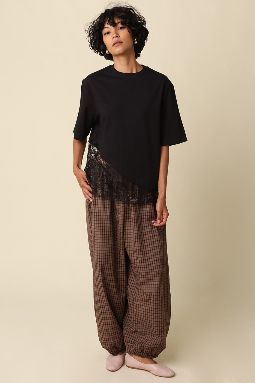 LACEY PLAID BALLOON PANTS