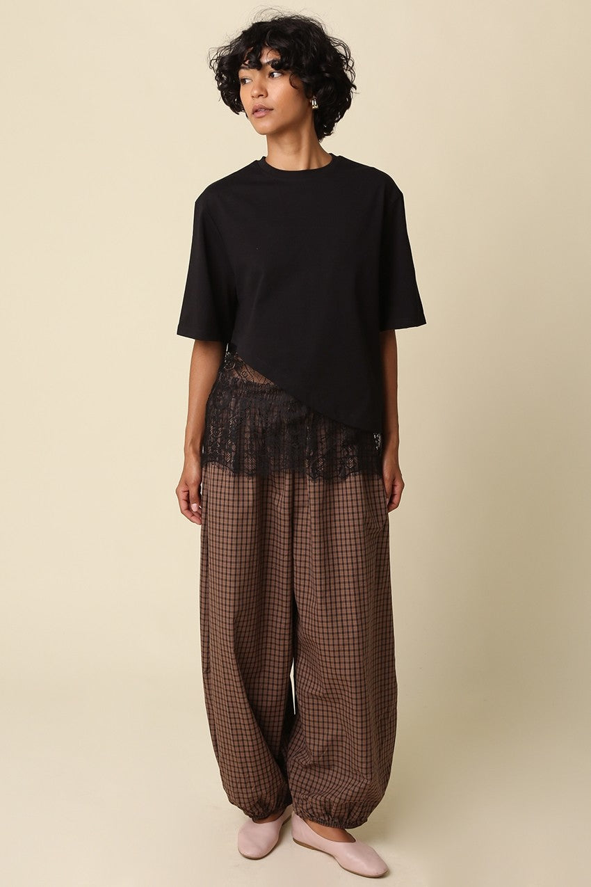 LACEY PLAID BALLOON PANTS