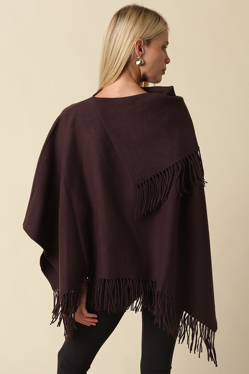SOPHIE FRINGE PONCHO