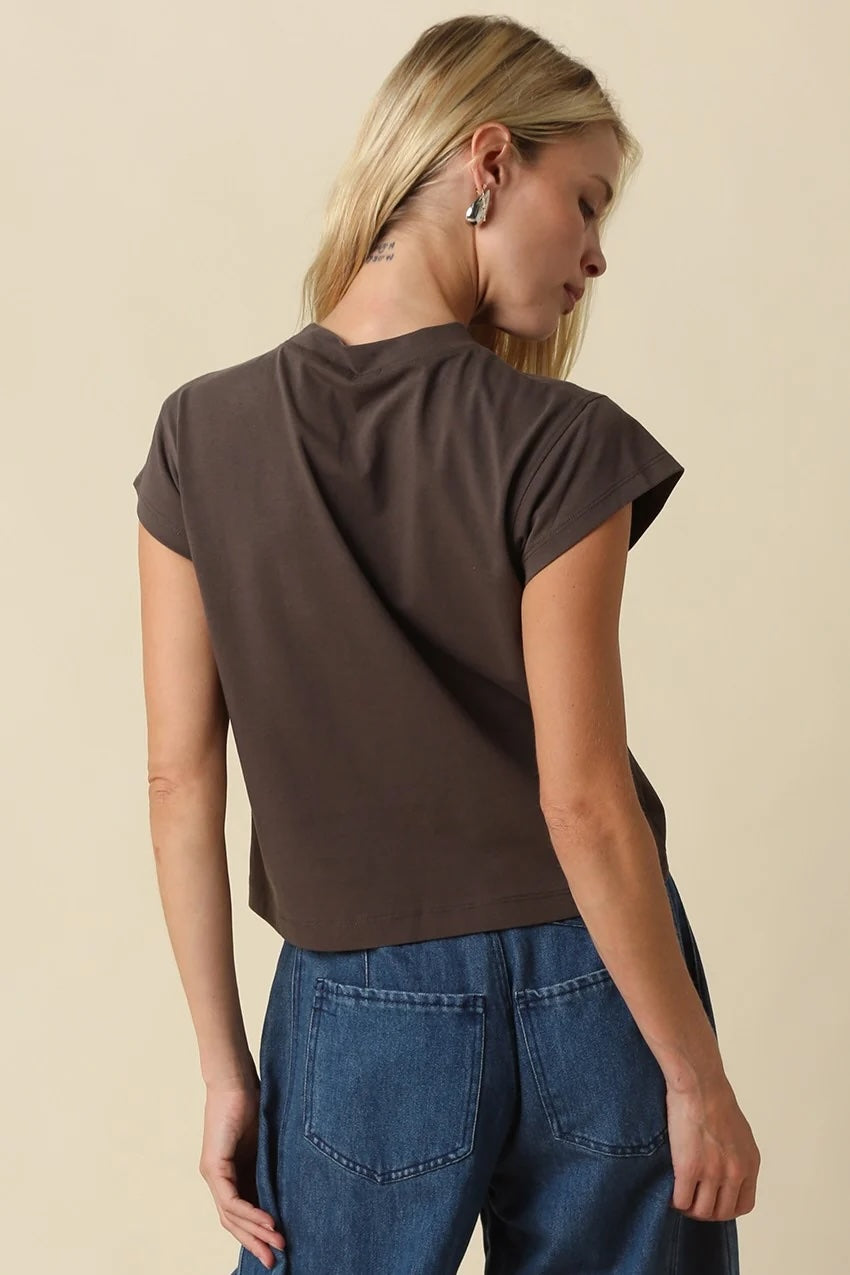 VALERIE CAP SLEEVE TEE