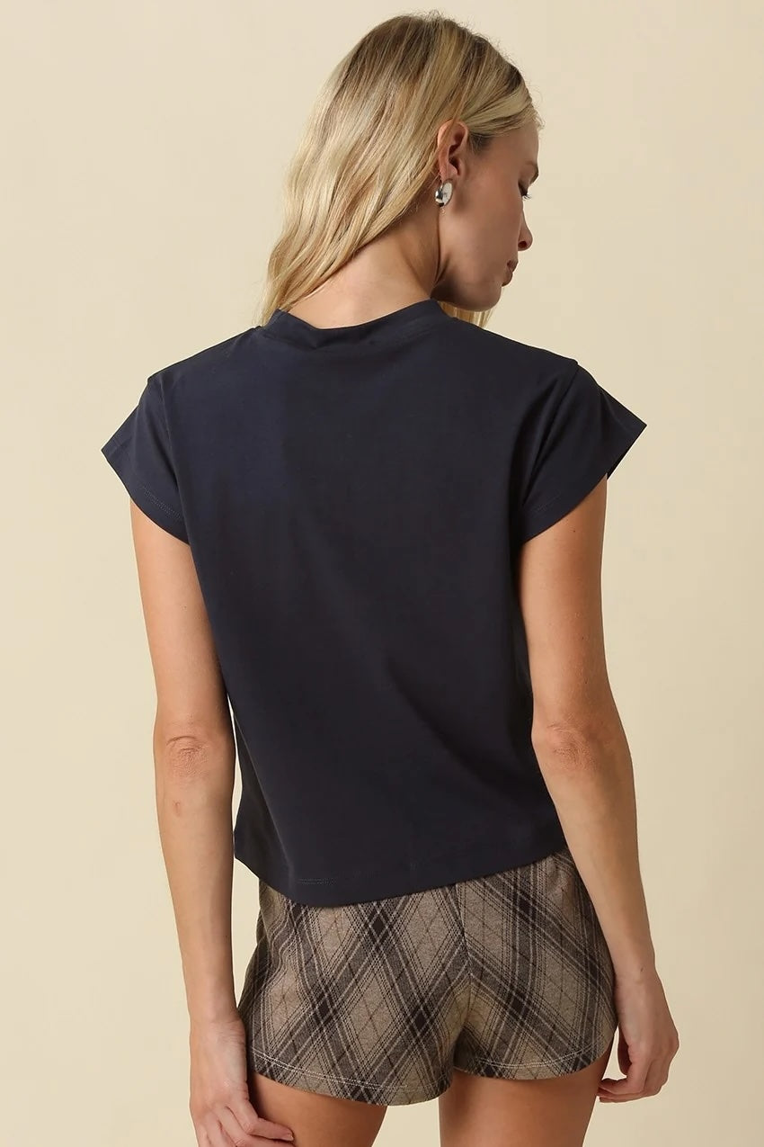 VALERIE CAP SLEEVE TEE