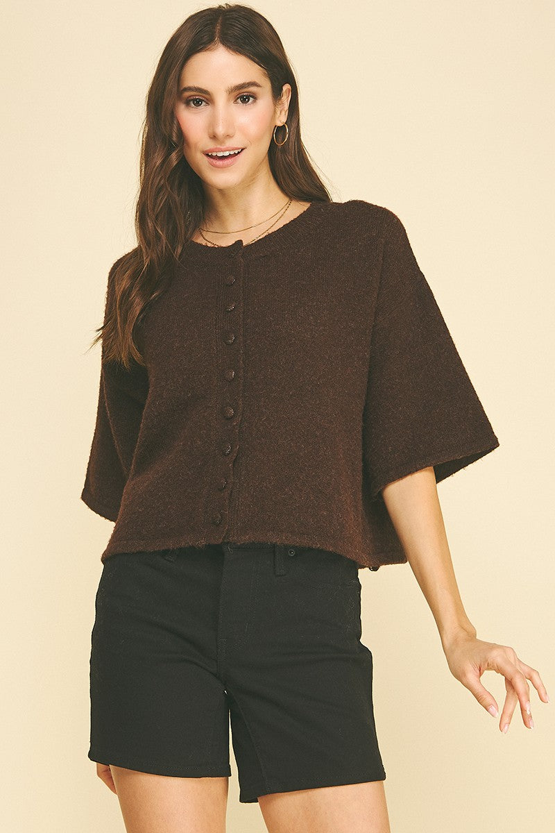Sloane Button Front Cardigan