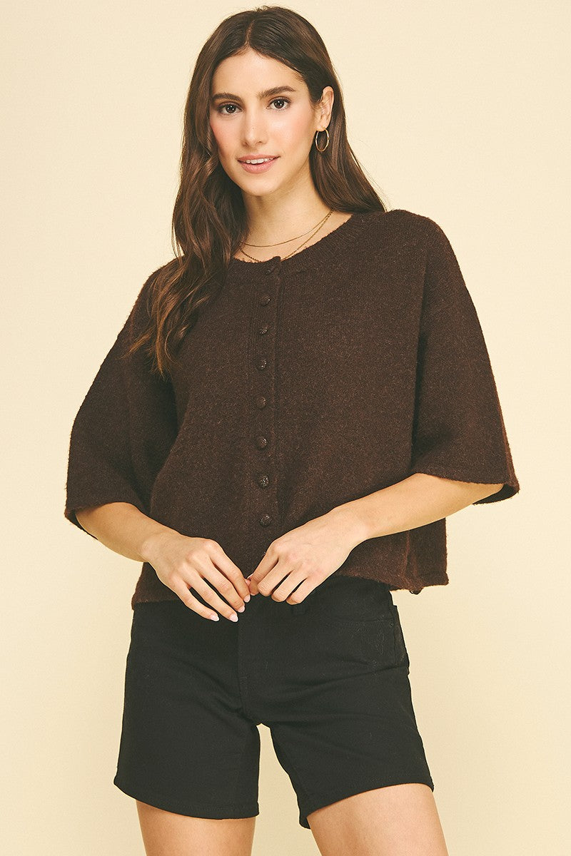 Sloane Button Front Cardigan