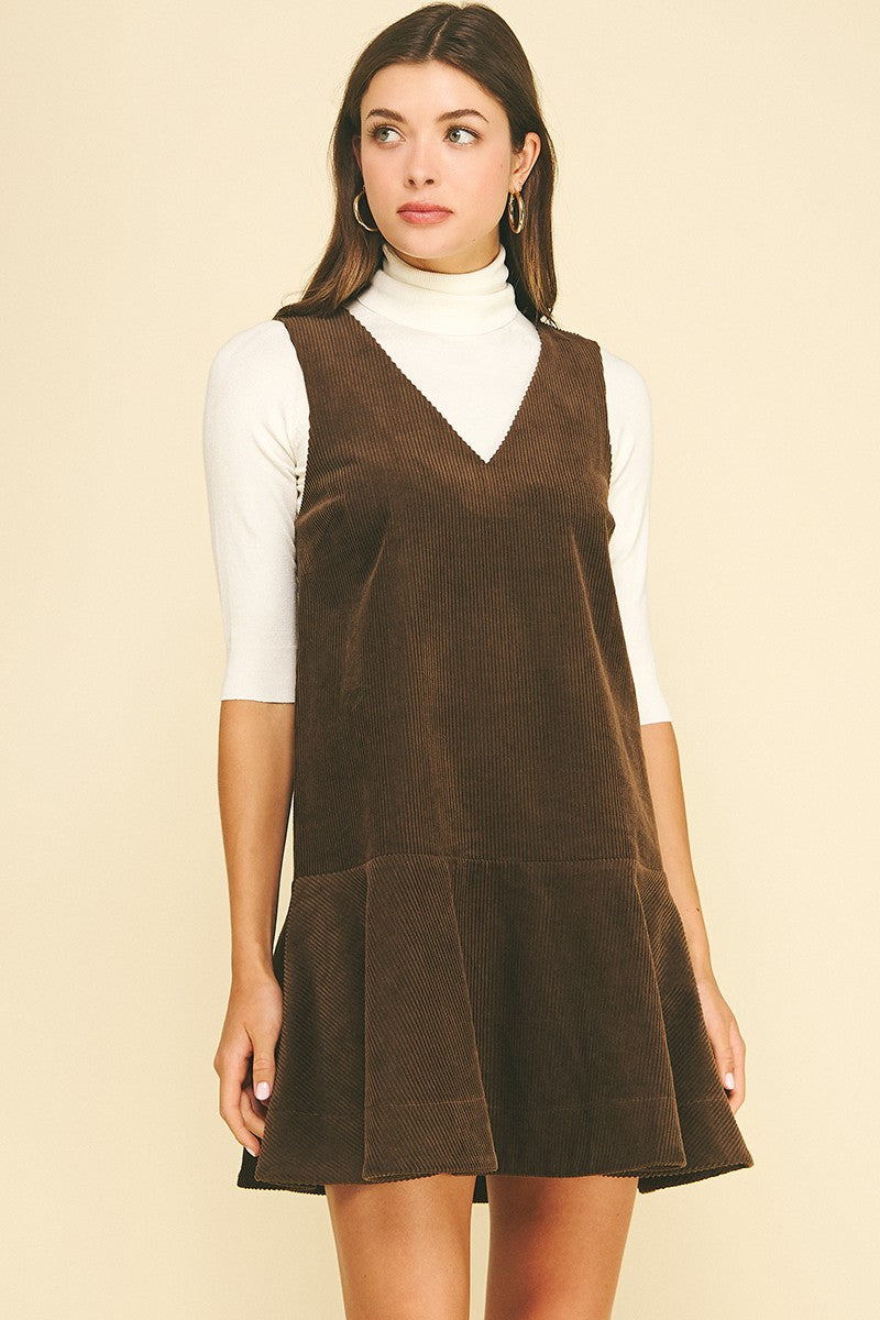 Camille Corduroy Mini Dress