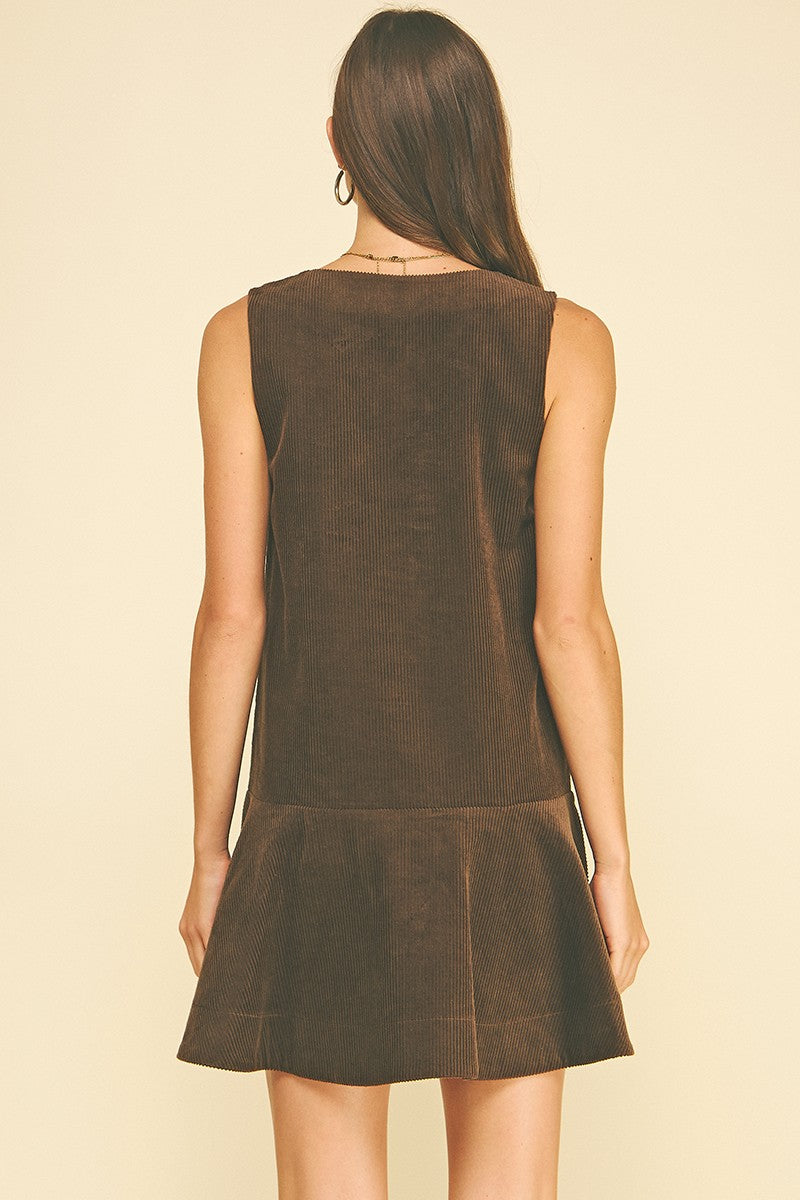 Camille Corduroy Mini Dress