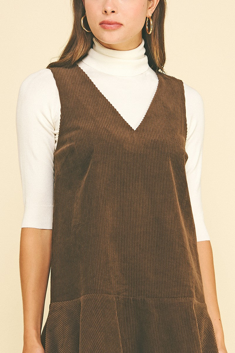 Camille Corduroy Mini Dress