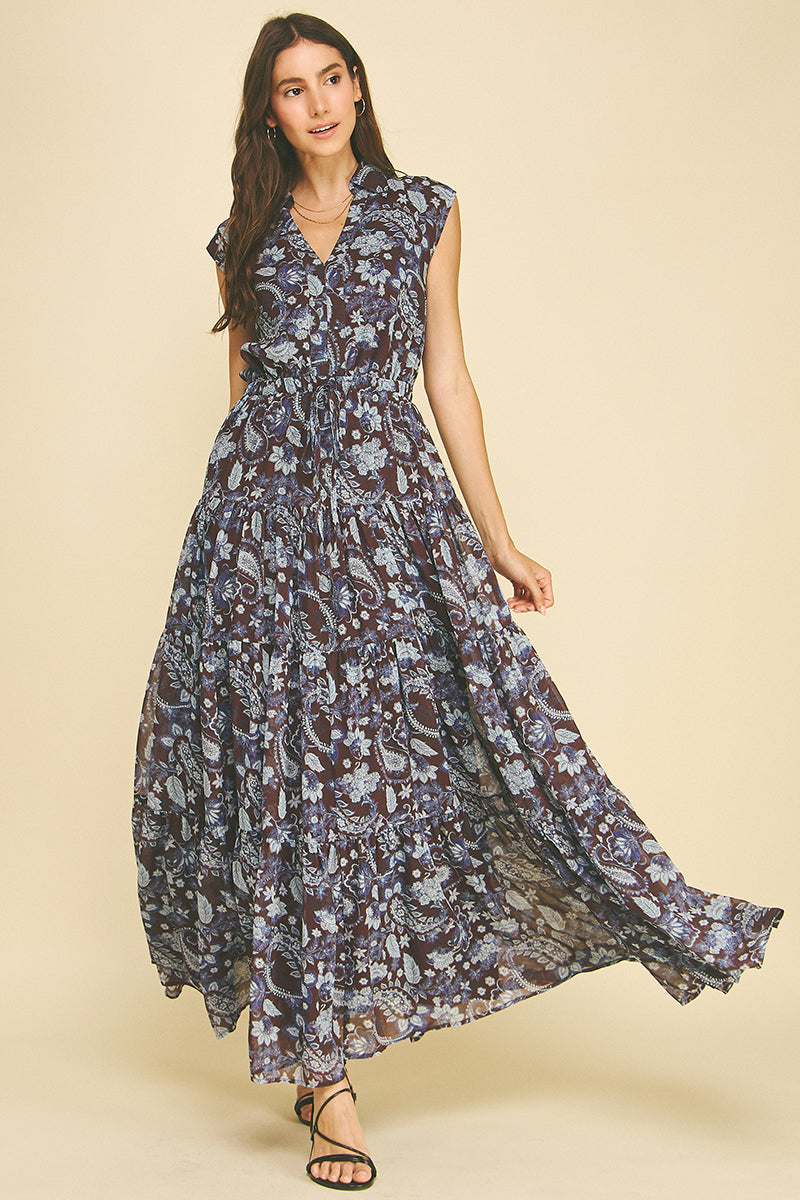 Iris Floral Maxi Dress