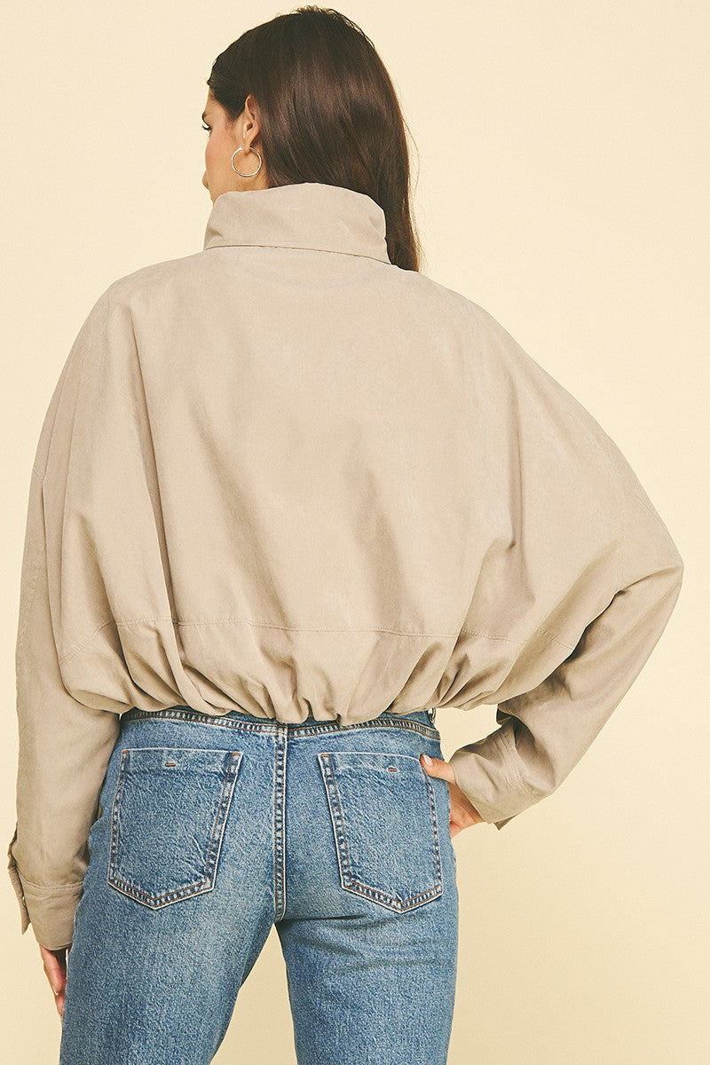 Georgia Funnel Cropped Jacket