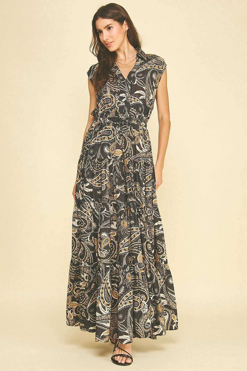 Mia Paisley Maxi Dress