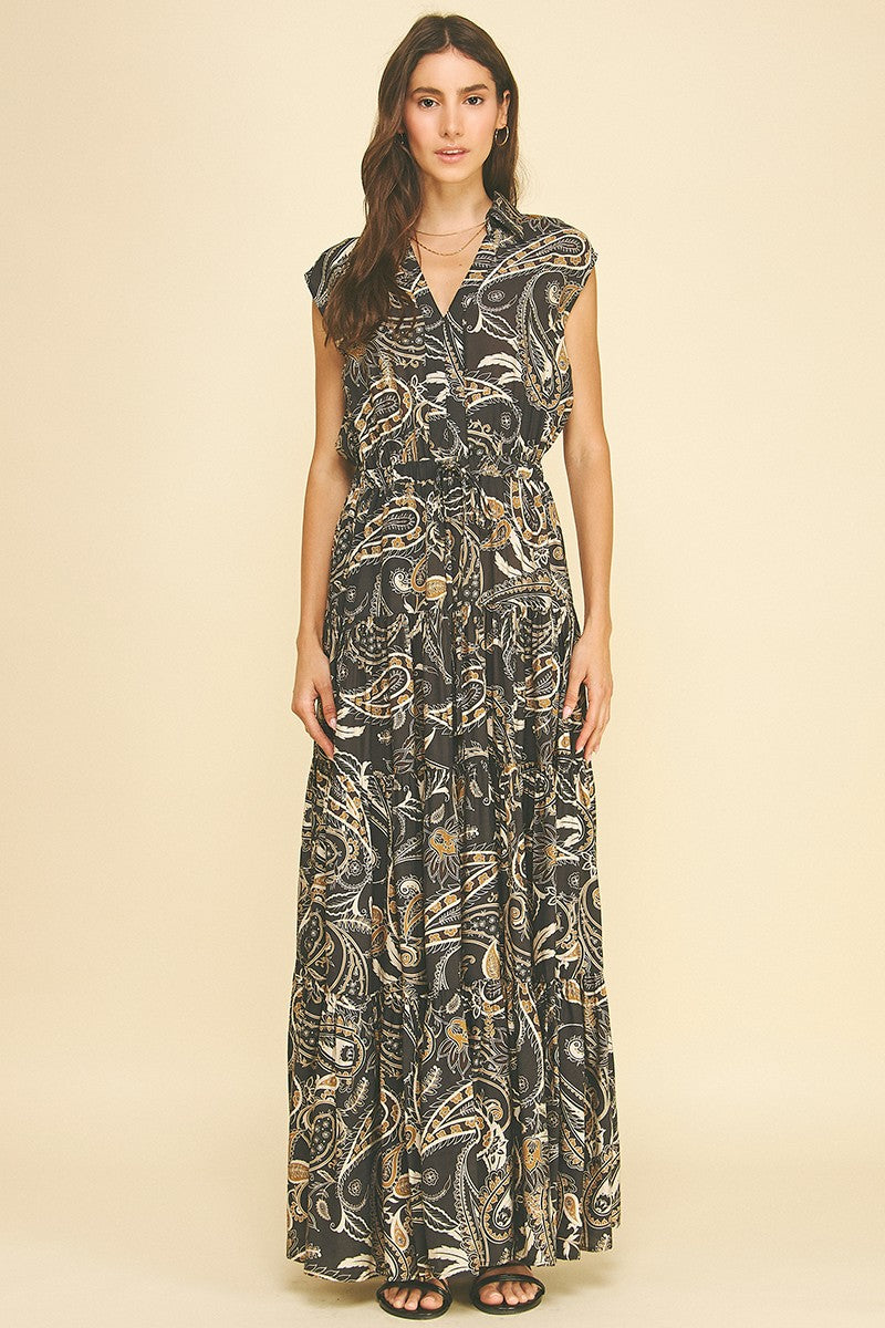 Mia Paisley Maxi Dress