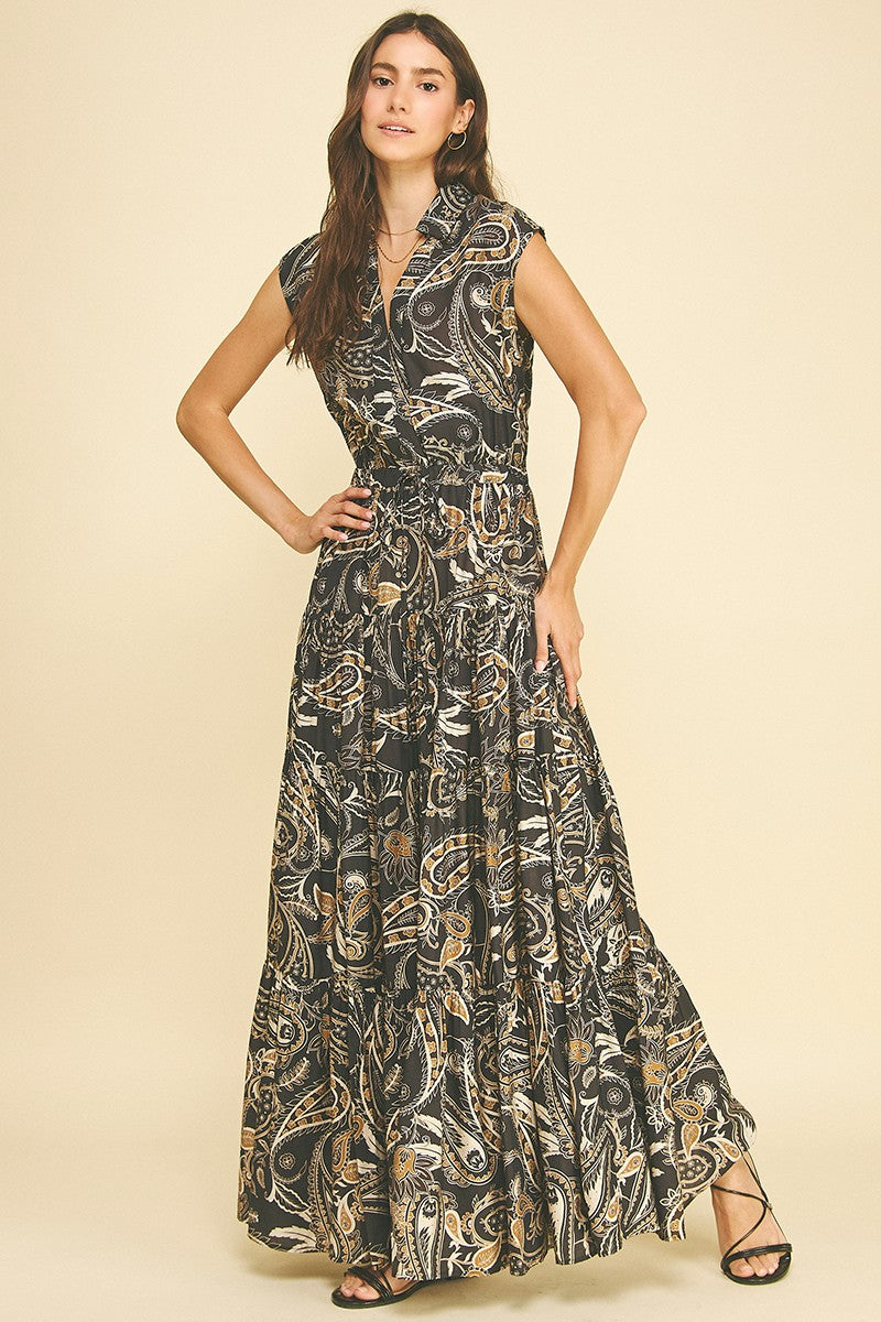 Mia Paisley Maxi Dress