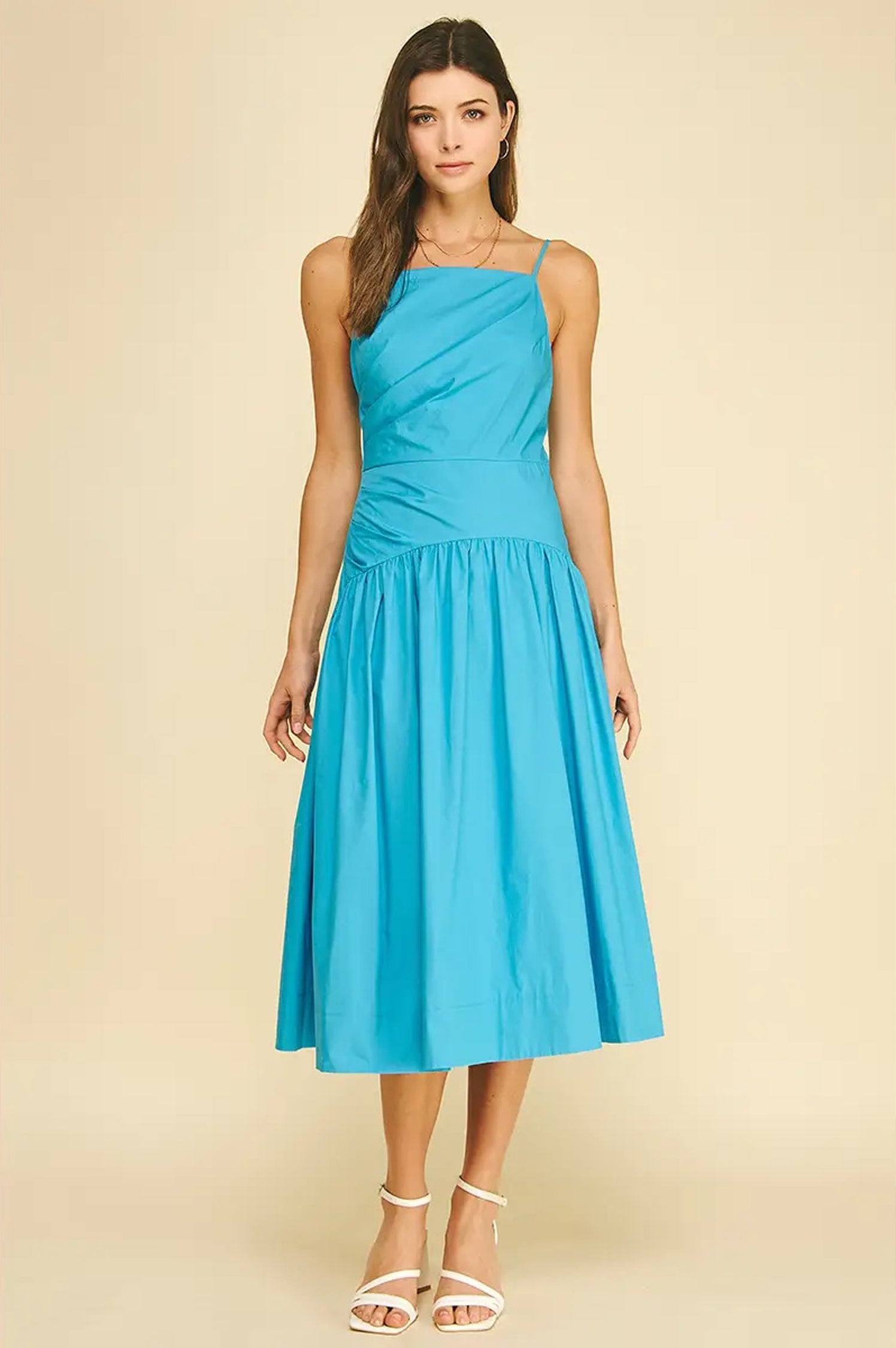 Hallie Square Neck Midi Dress