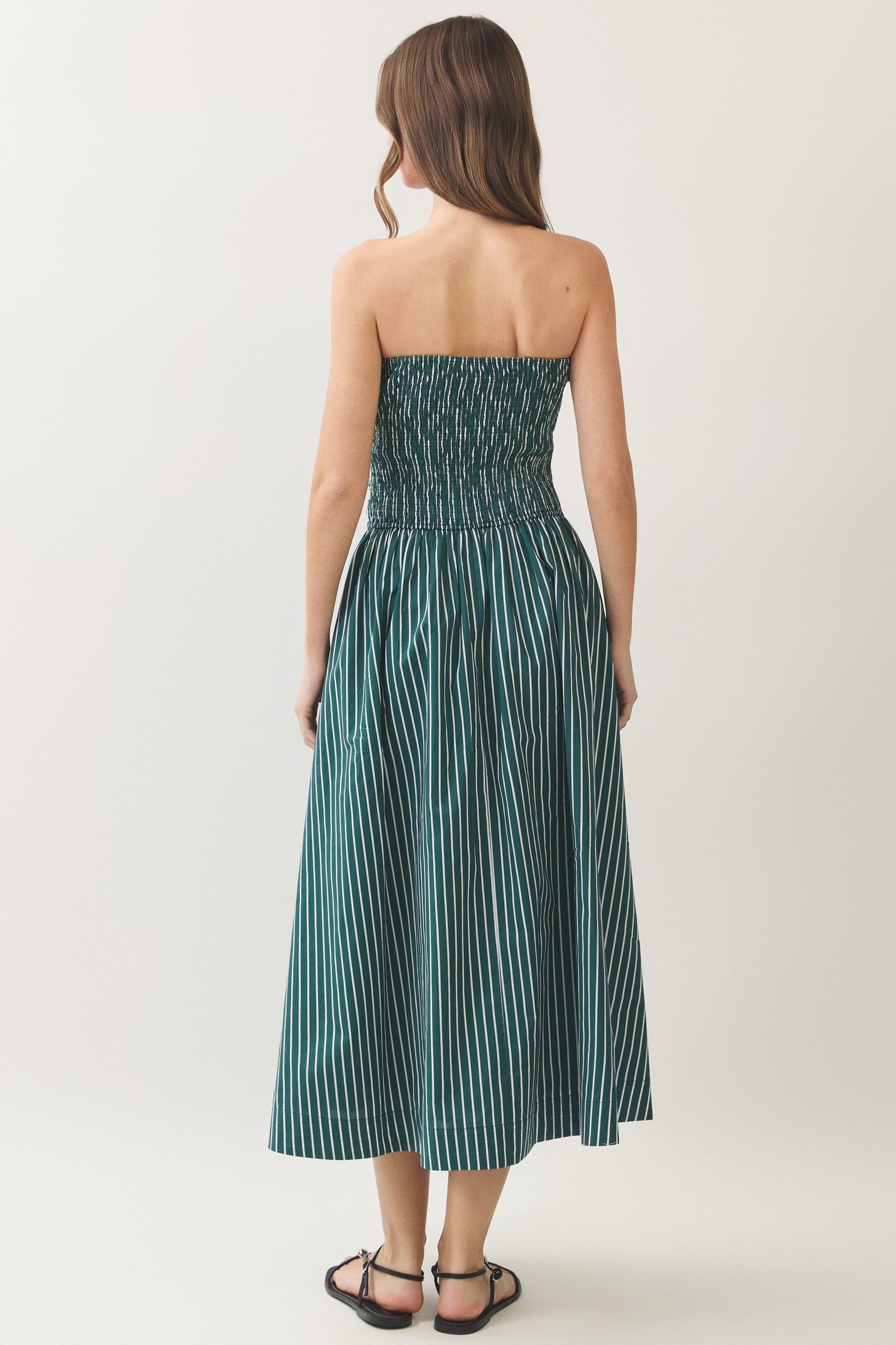 Amelia Stripe Midi Dress