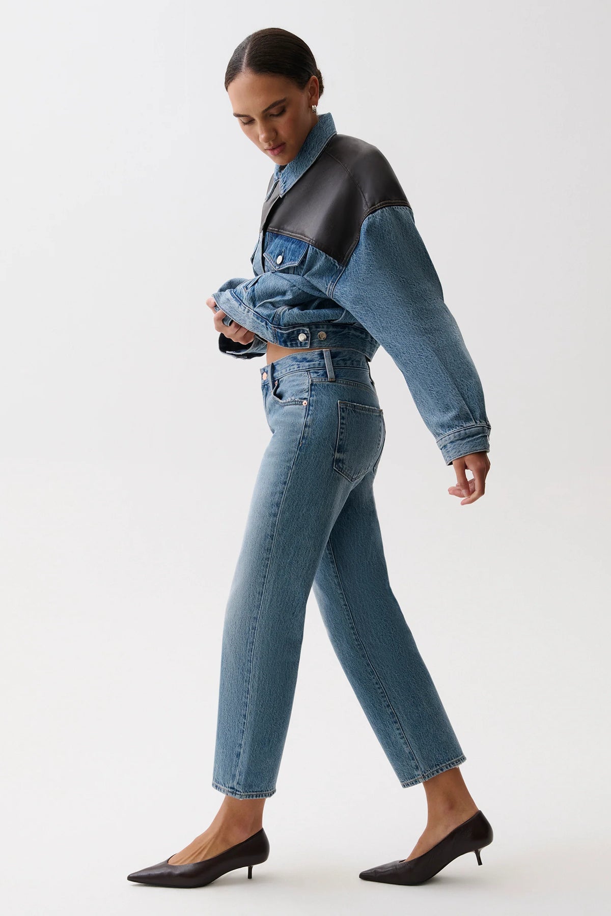 ISSA ANKLE MID RISE RELAXED ANKLE STRAIGHT