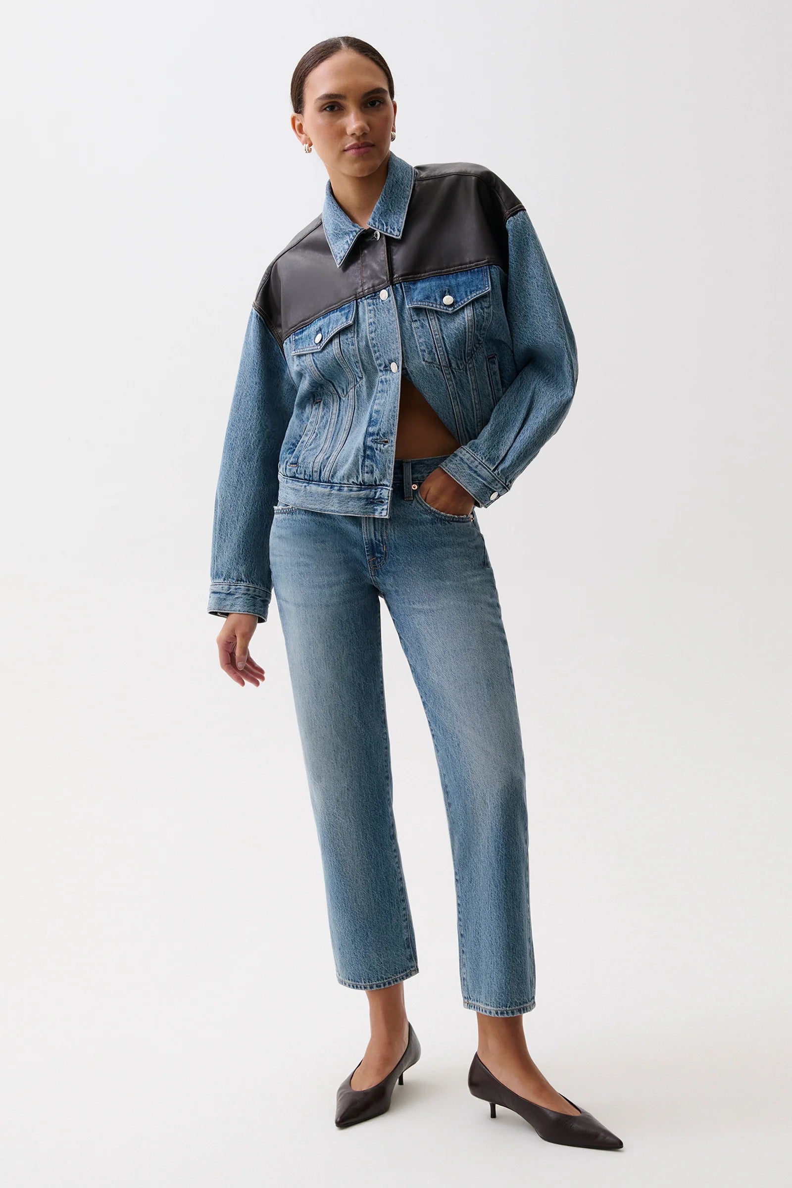 ISSA ANKLE MID RISE RELAXED ANKLE STRAIGHT