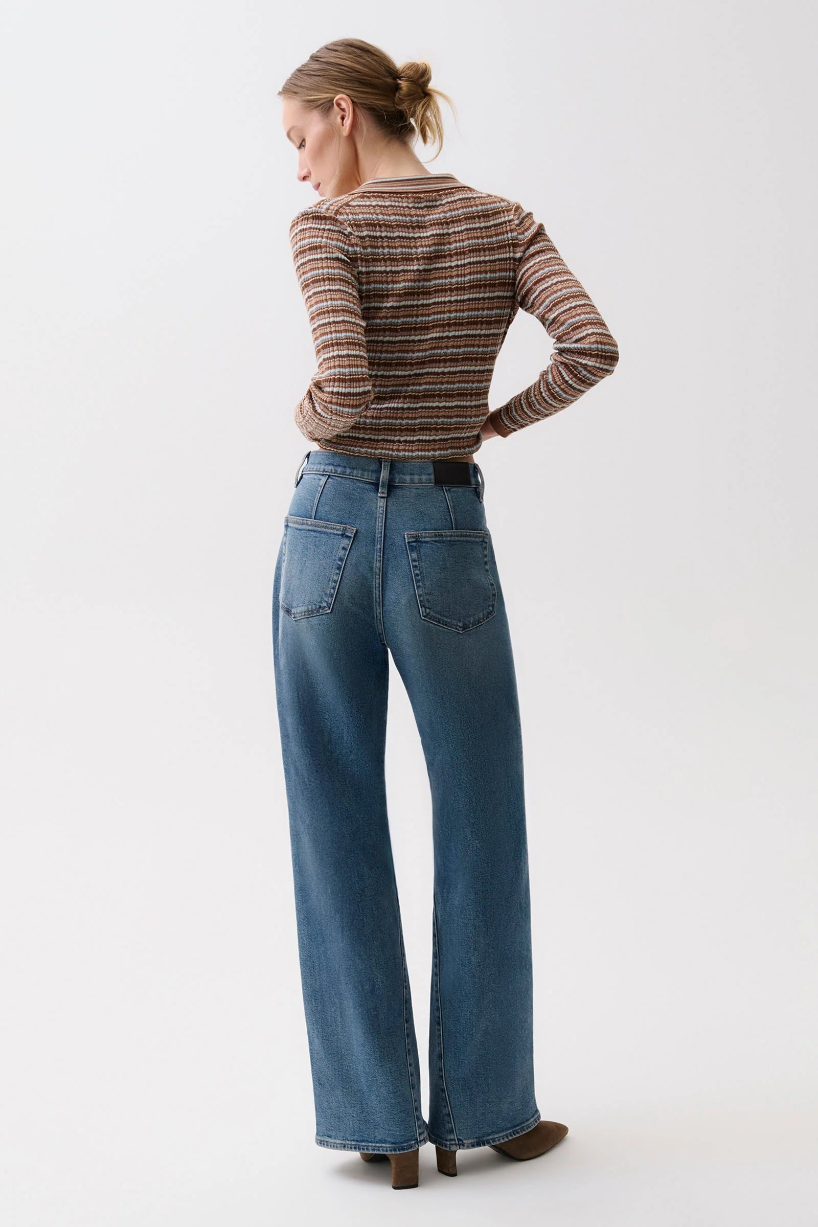 KYRA HIGH RISE BOWED WIDE LEG - EUREKA