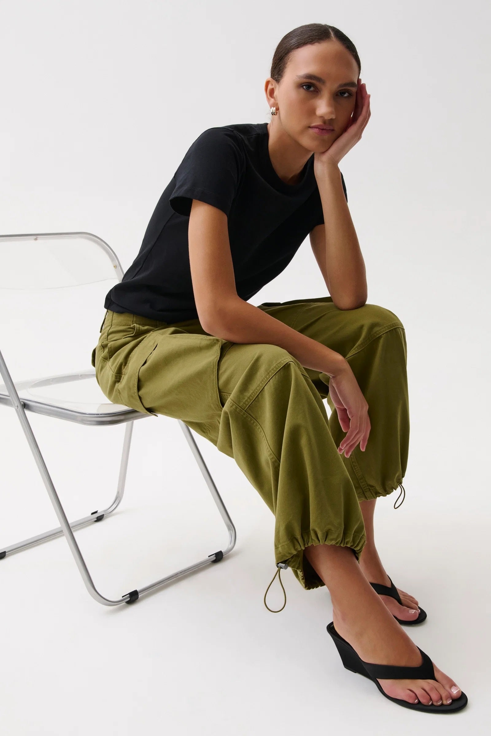 PETRA DRAWSTRING HAREM CARGO PANT