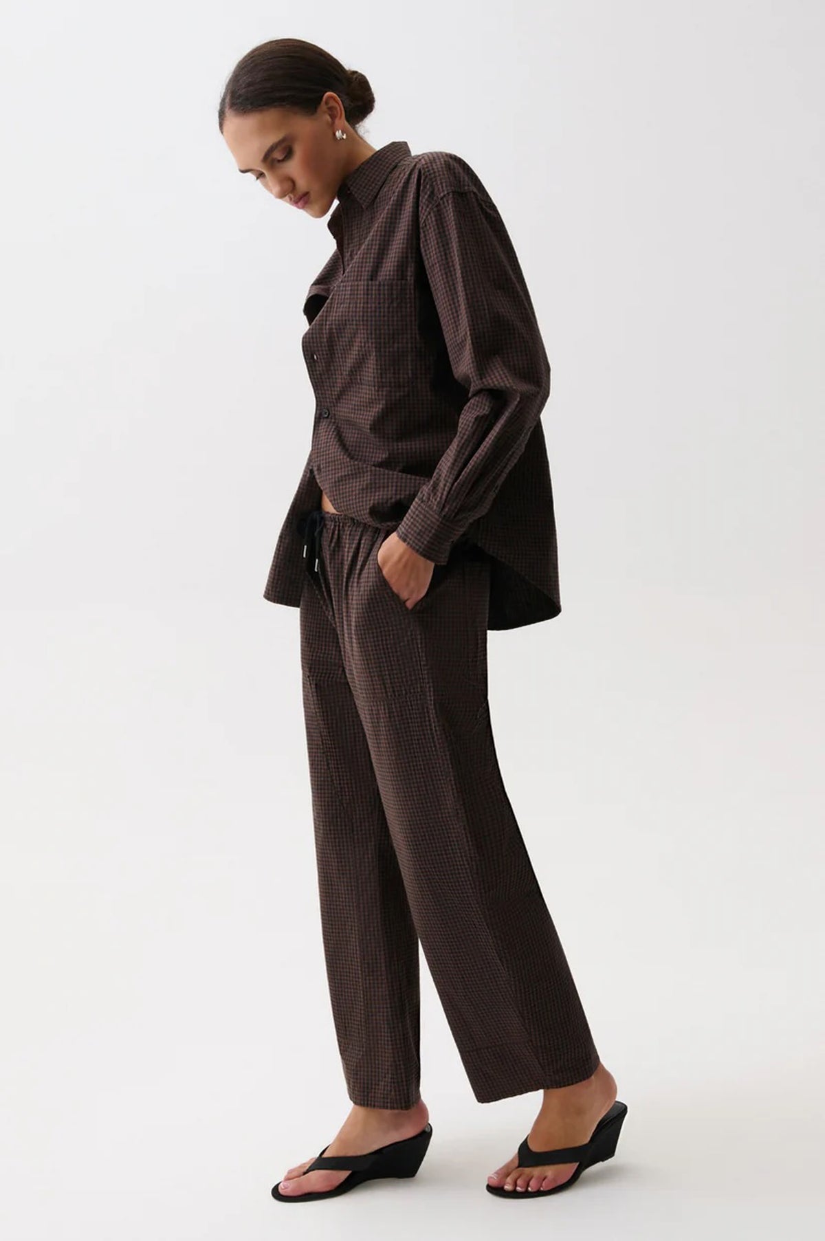 Theo Drawstring Poplin Pant