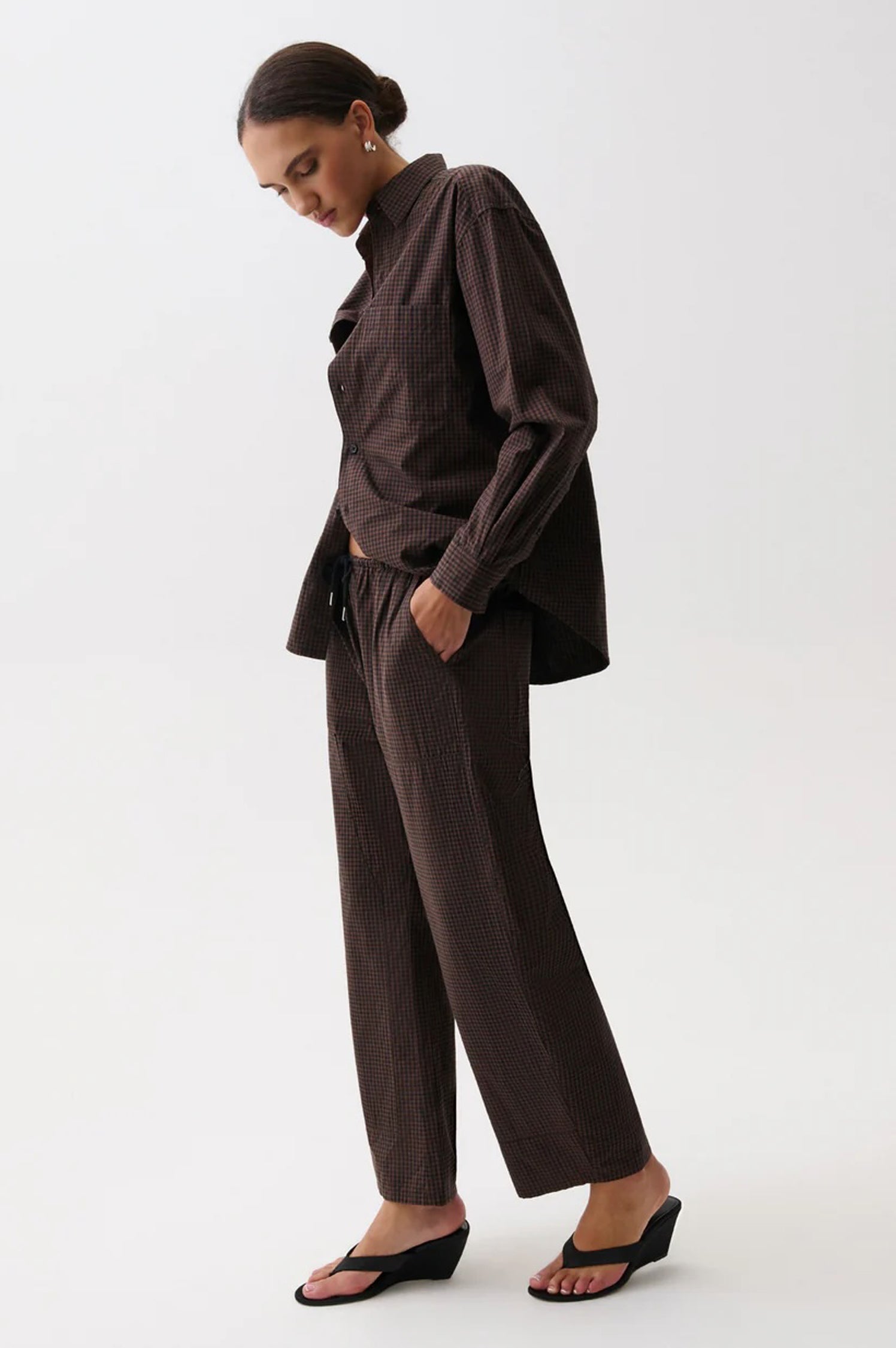 Theo Drawstring Poplin Pant