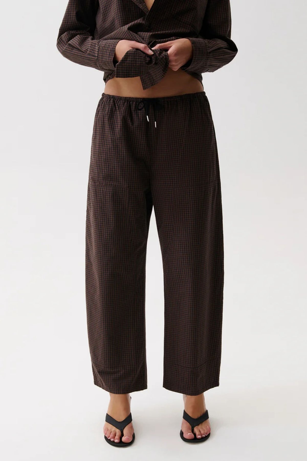 Theo Drawstring Poplin Pant