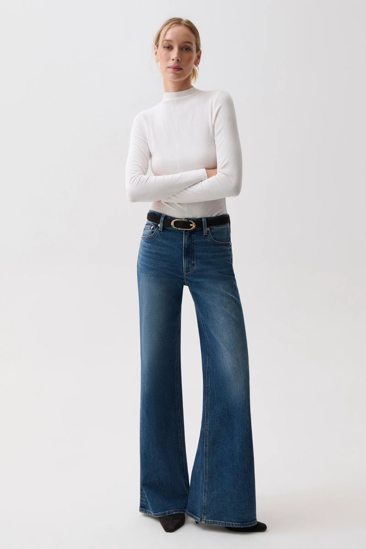 VIVIAN MID RISE WIDE LEG