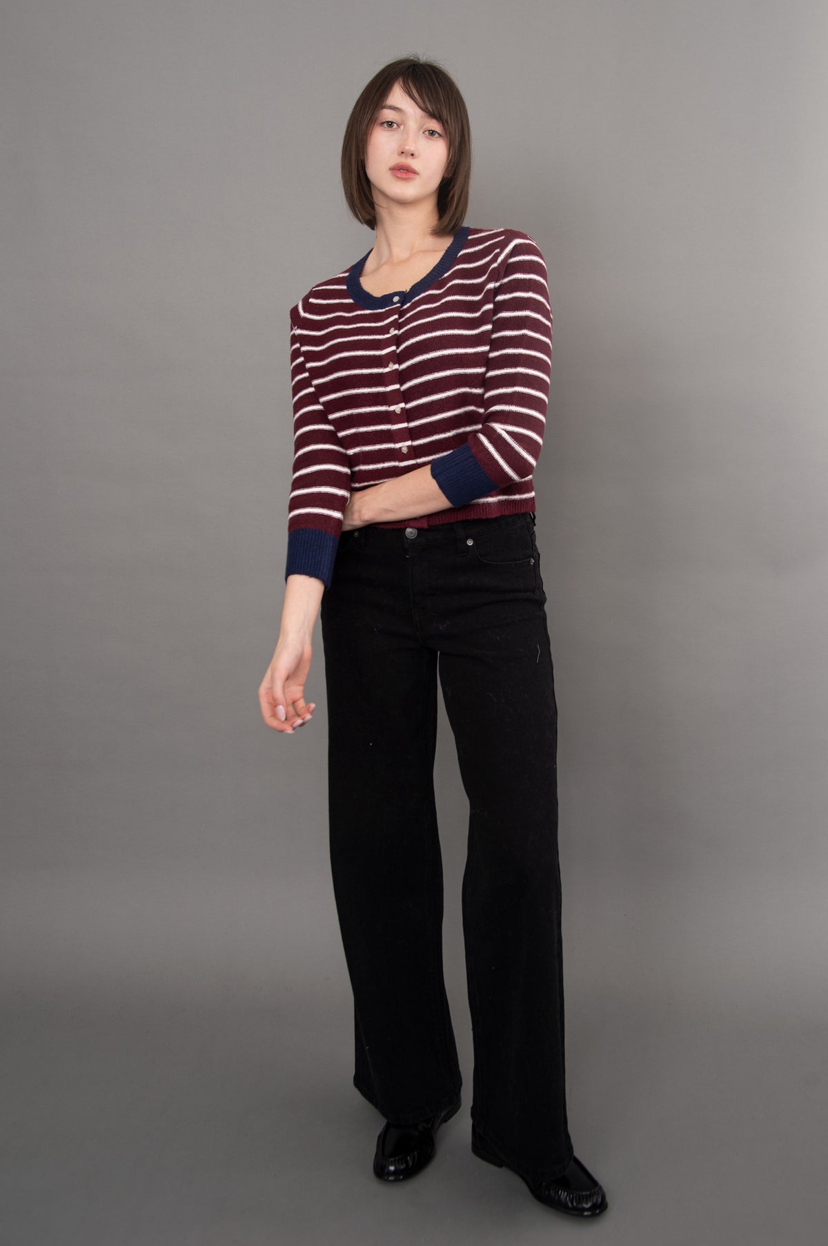 Bruna LS Crewneck Cardigan
