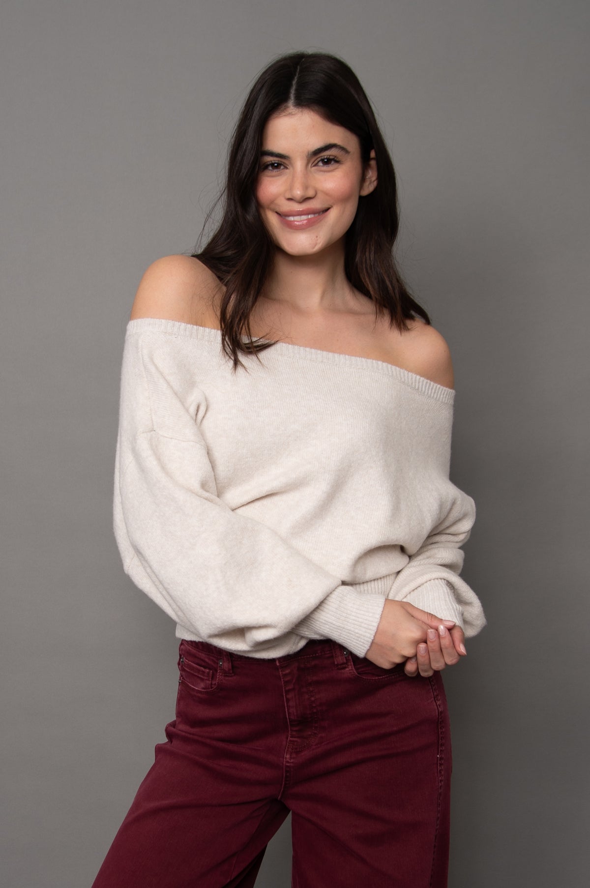 NILAMANI BOATNECK PULLOVER