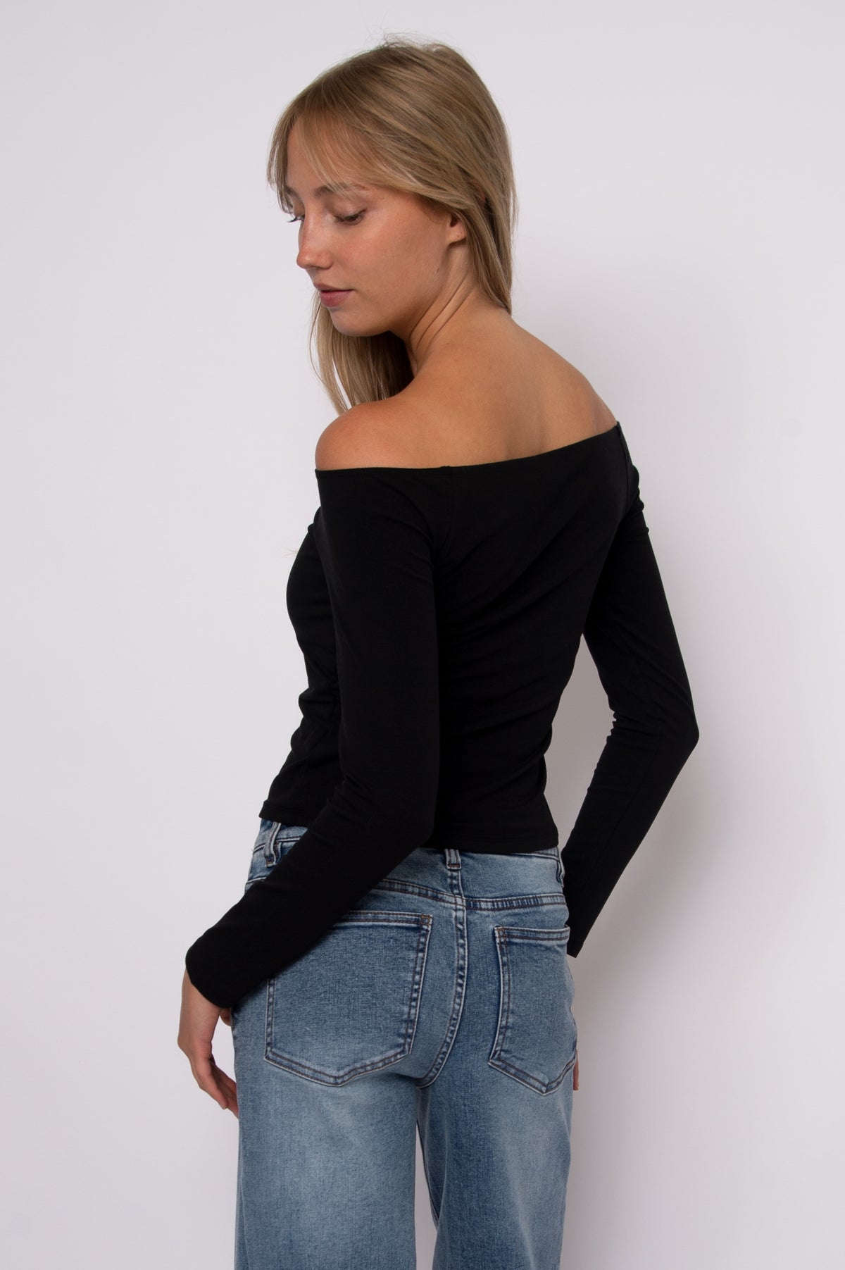 ORALIE COTTON OFF SHOULDER TOP