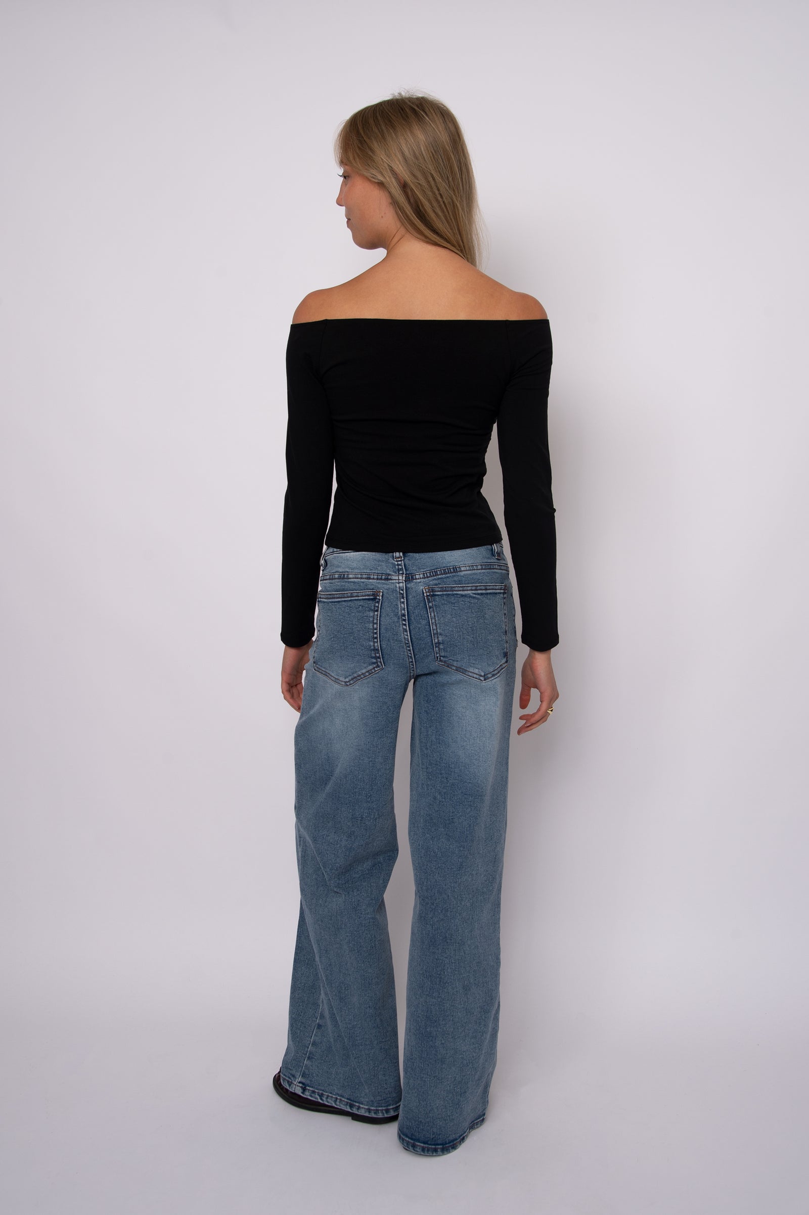 ORALIE COTTON OFF SHOULDER TOP