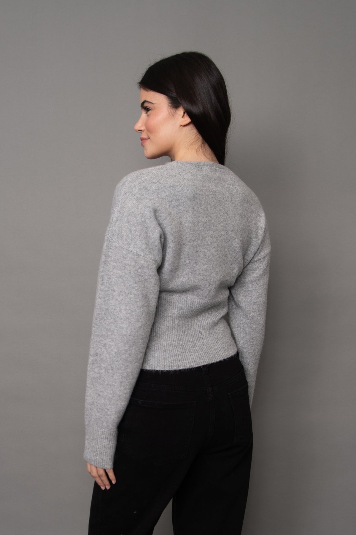 OTHELLA LS WRAP NECK PULLOVER