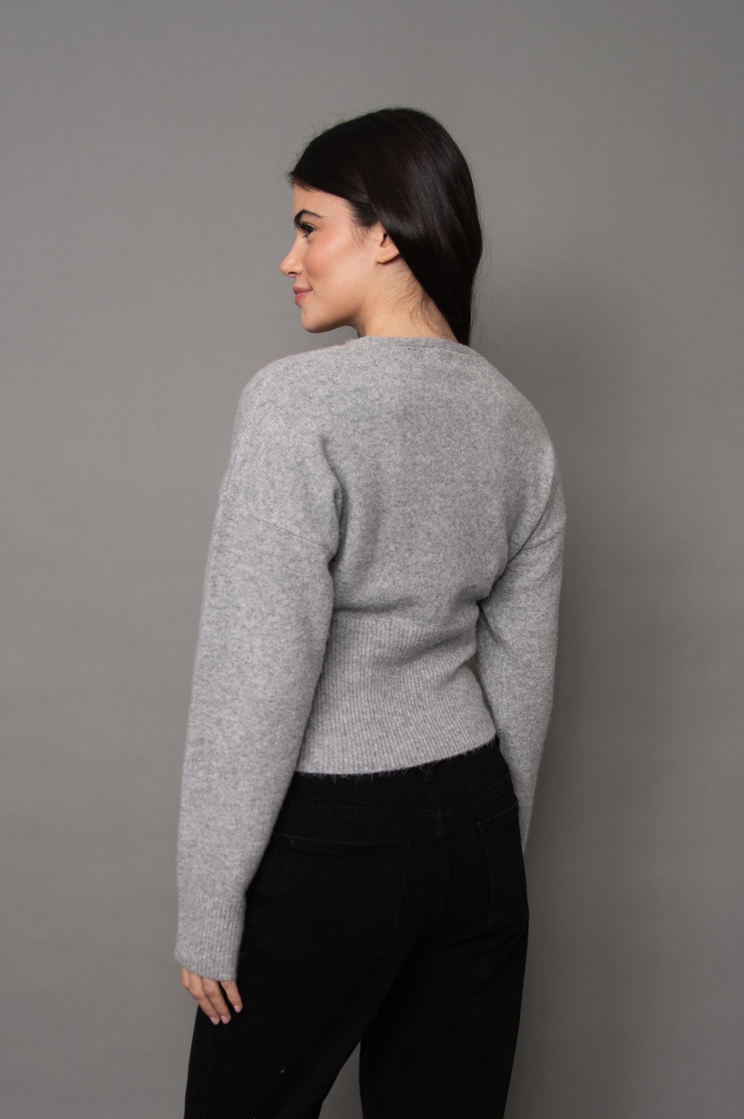 OTHELLA LS WRAP NECK PULLOVER