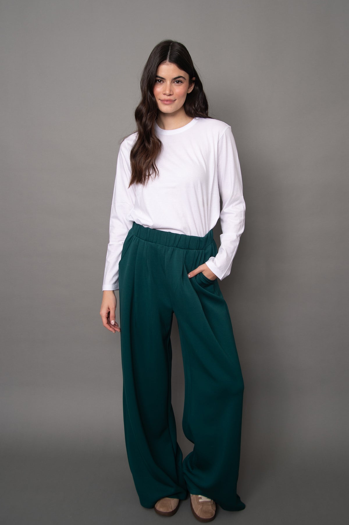 Pascal Soft Knit Wide Leg Pants