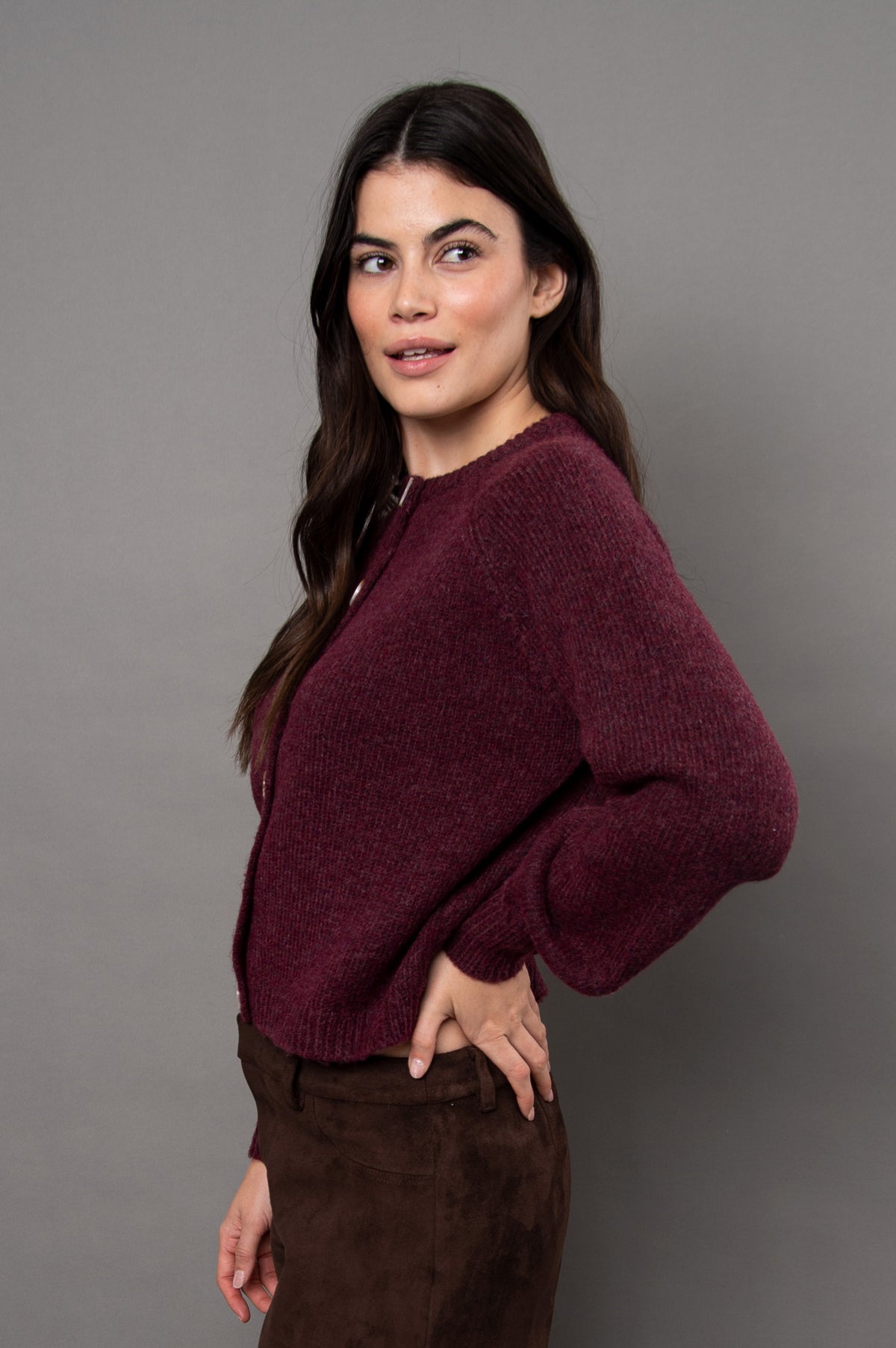 RADA BUTTON FRONT CARDIGAN