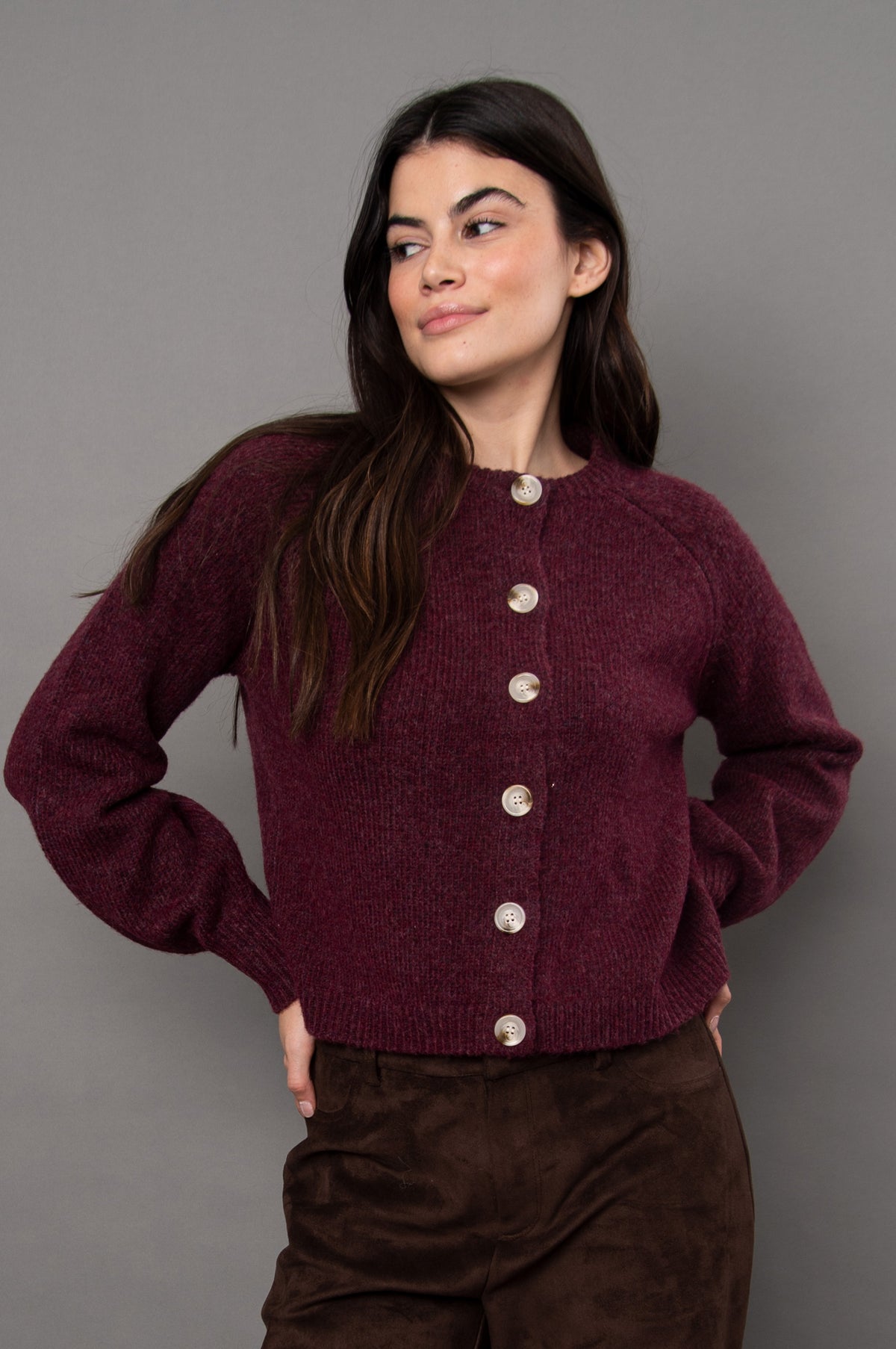 RADA BUTTON FRONT CARDIGAN