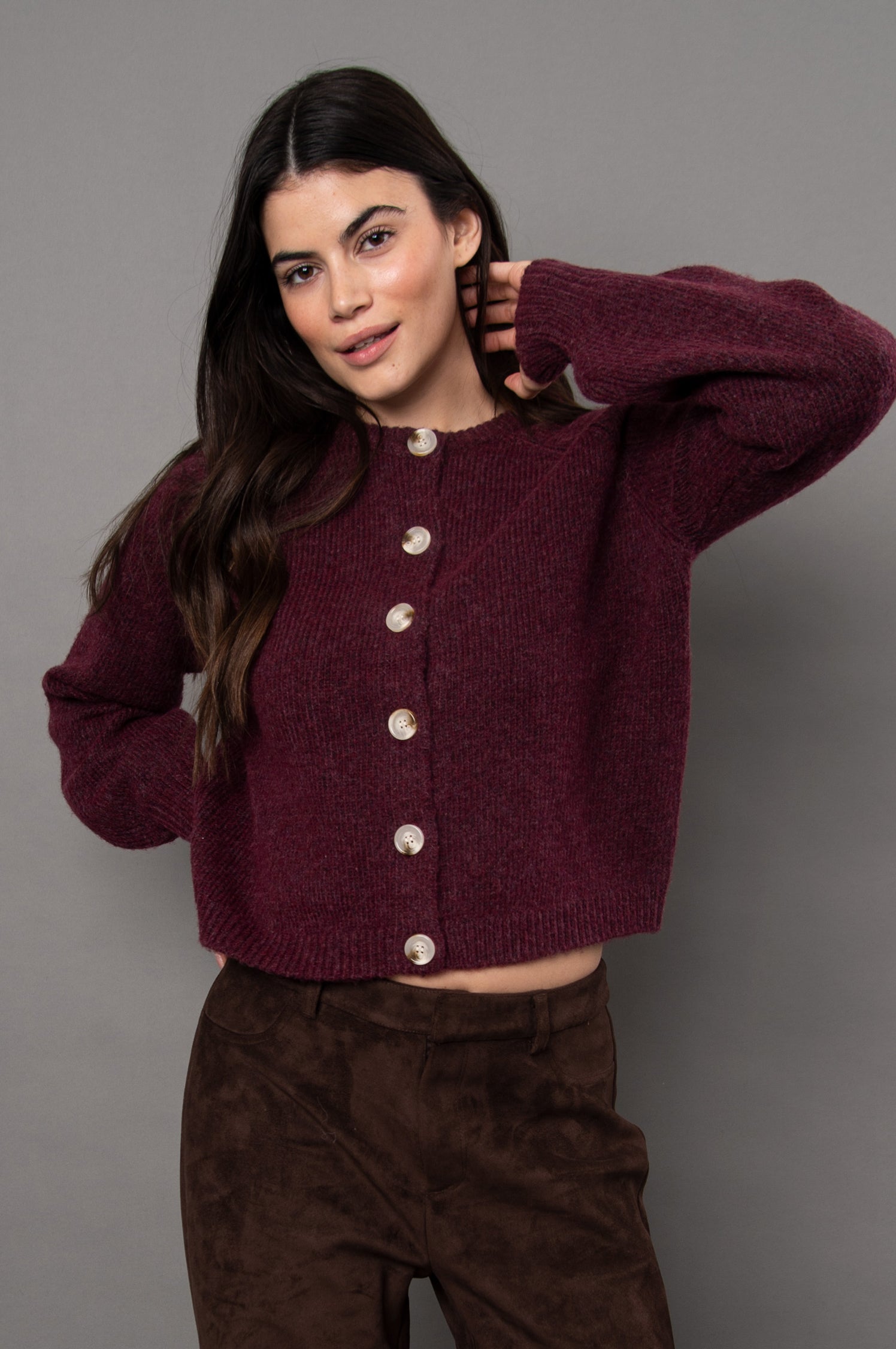 RADA BUTTON FRONT CARDIGAN