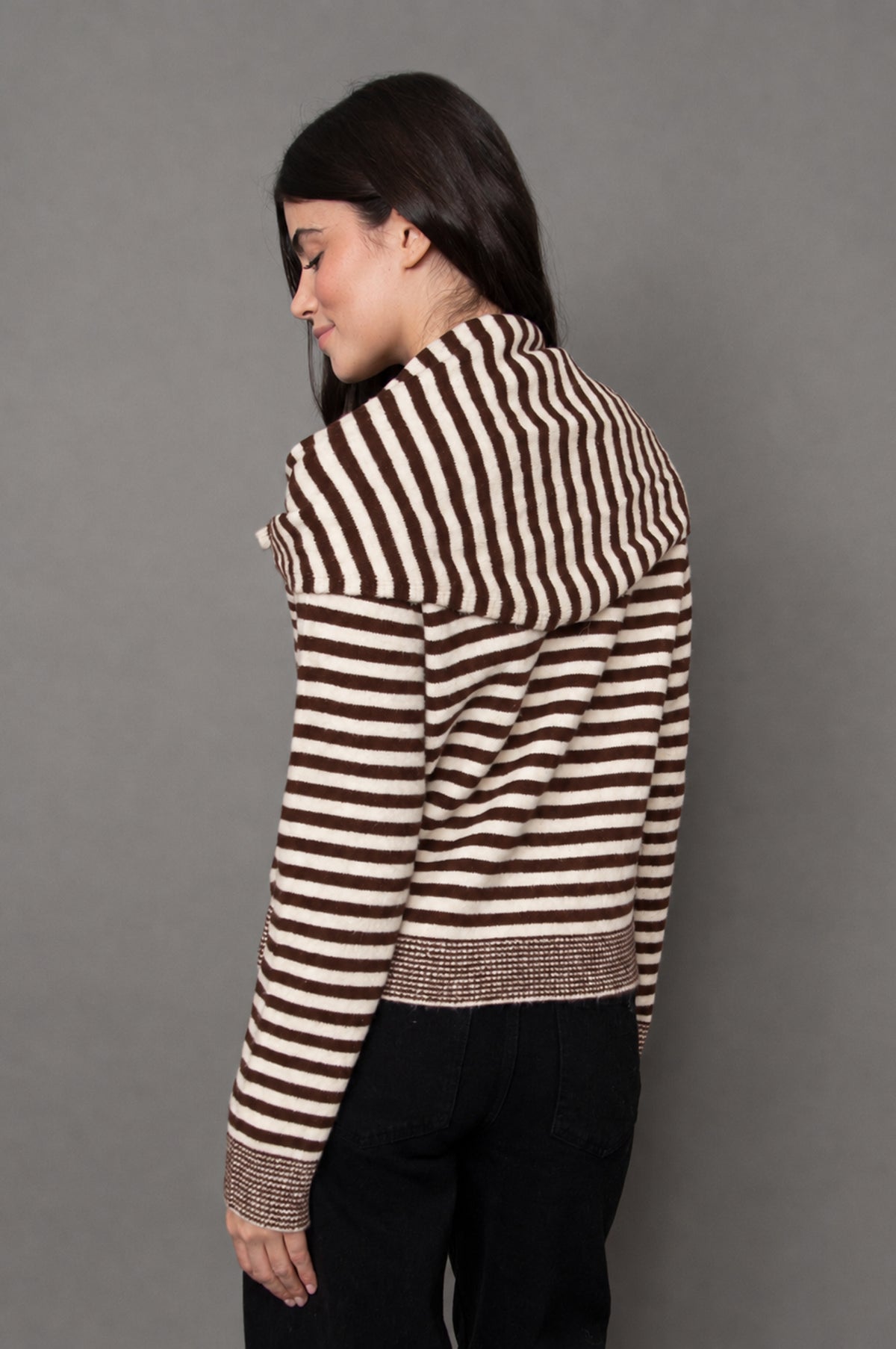 NEELA CREWNECK STRIPED SWEATER
