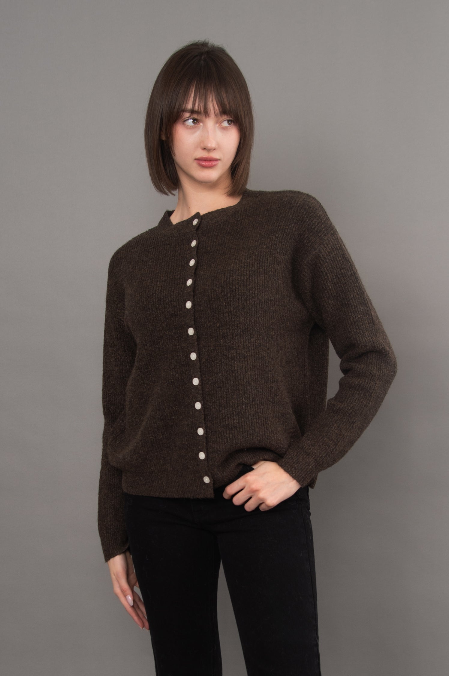 VHEA CREWNECK CARDIGAN