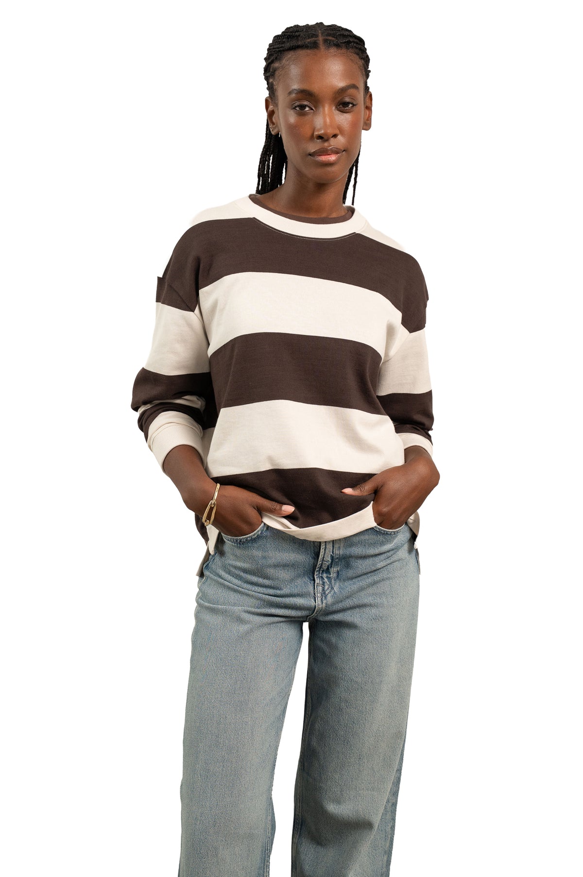 BEEFY STRIPE PULLOVER