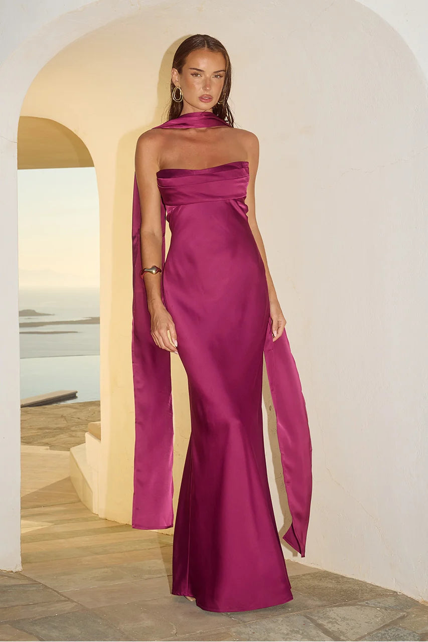 MADELEINE STRAPLESS MAXI DRESS
