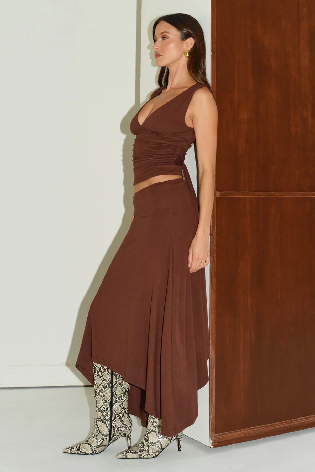 Lune Handkerchief Midi Skirt