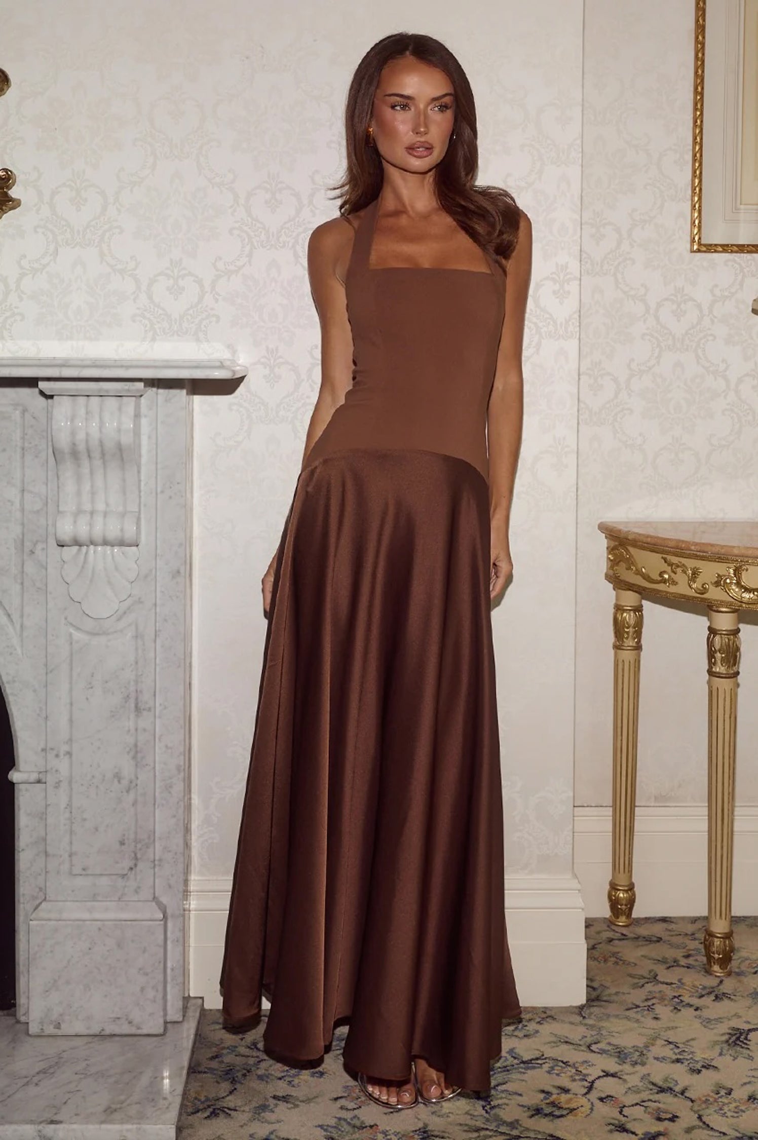 Odina Square Neck Maxi Dress