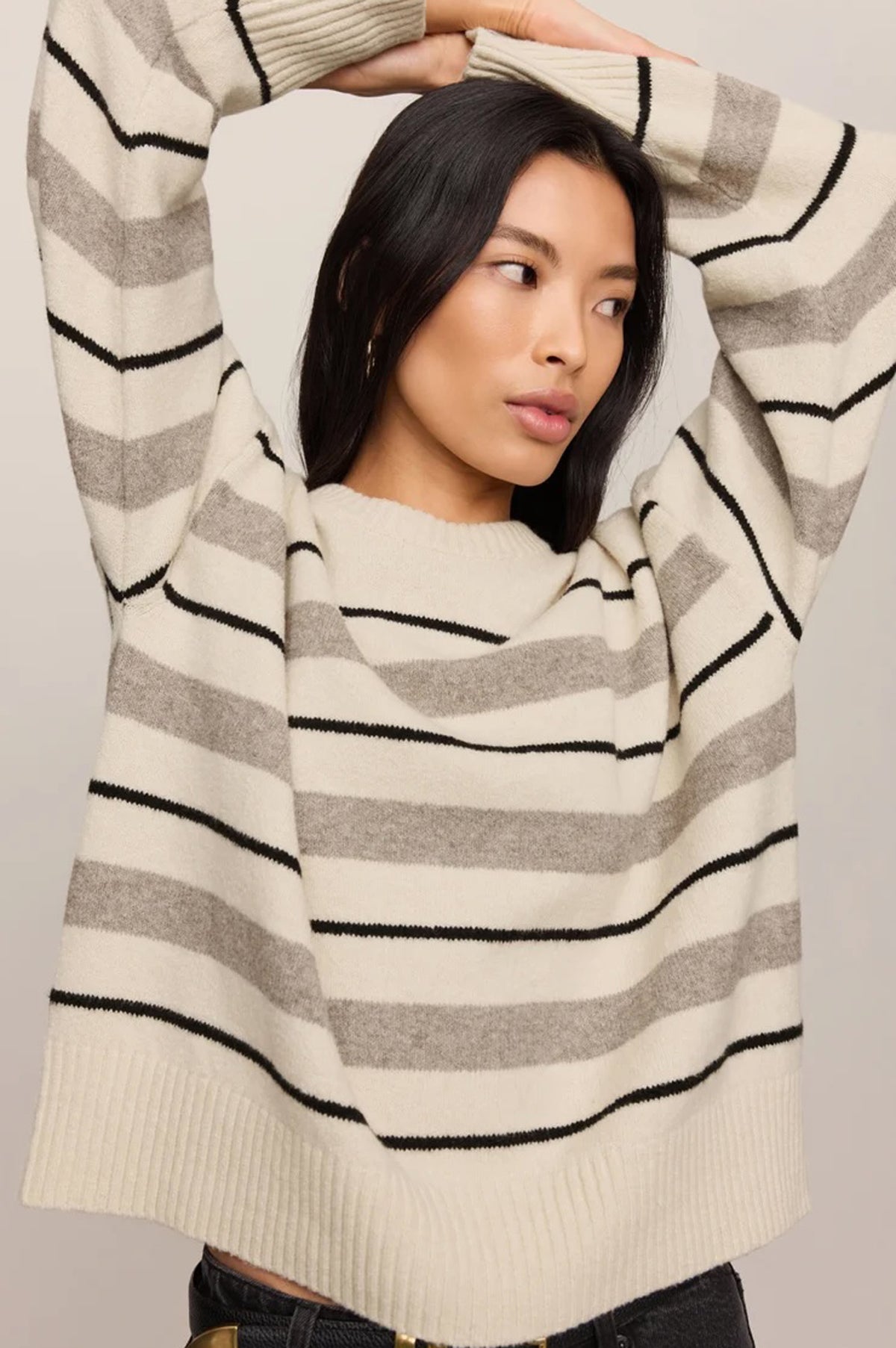 CIRRUS STRIPE SWEATER
