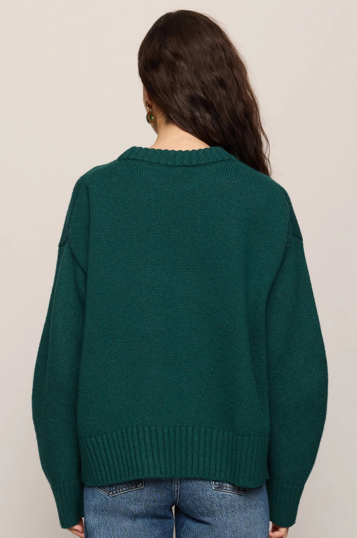 CLOUD SPUN SHAPED CREW SWEATER