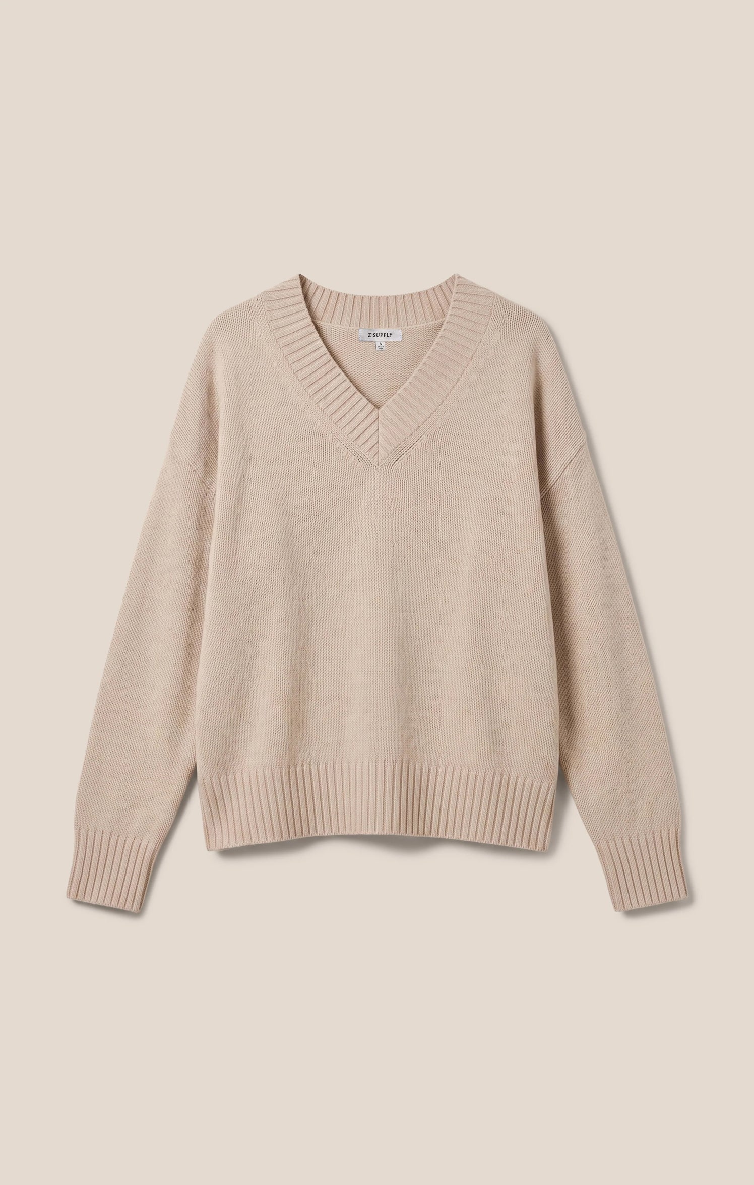 CLOUD SPUN V-NECK SWEATER