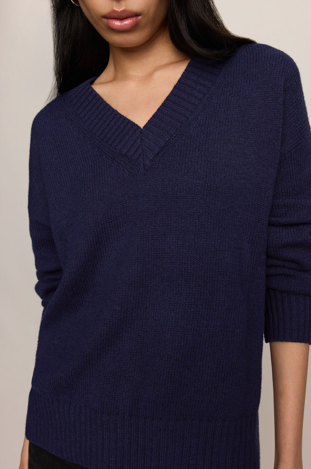 CLOUD SPUN V-NECK SWEATER