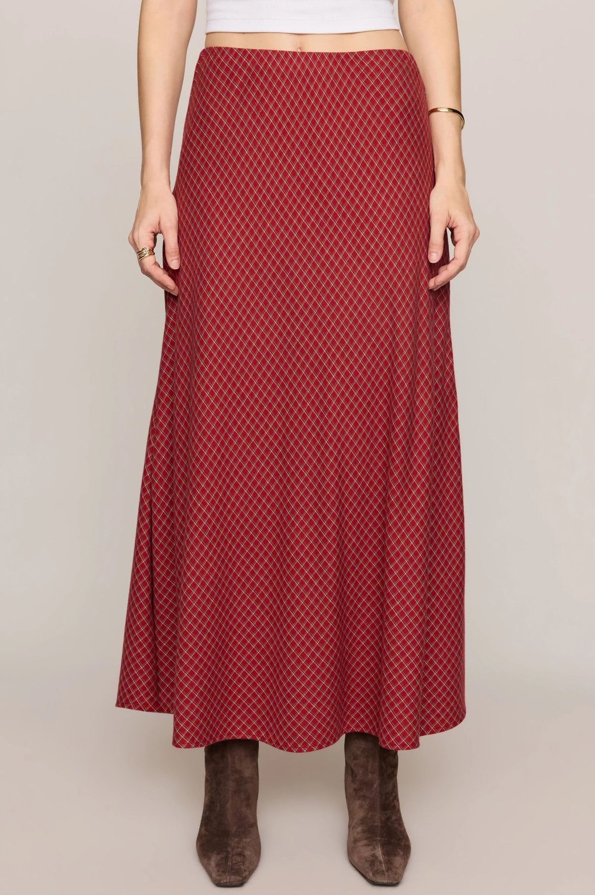 CRESTVIEW PLAID SKIRT