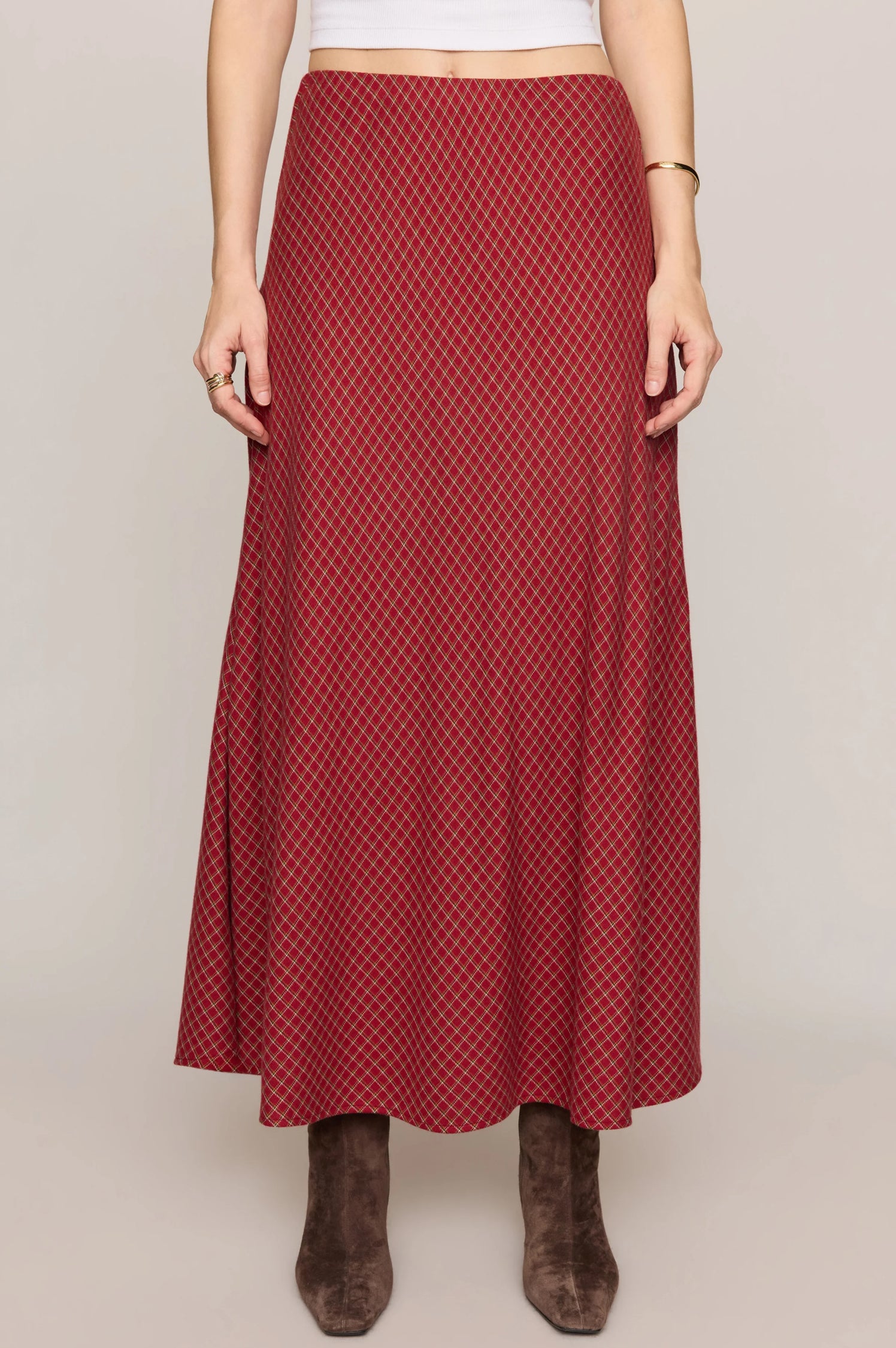 CRESTVIEW PLAID SKIRT